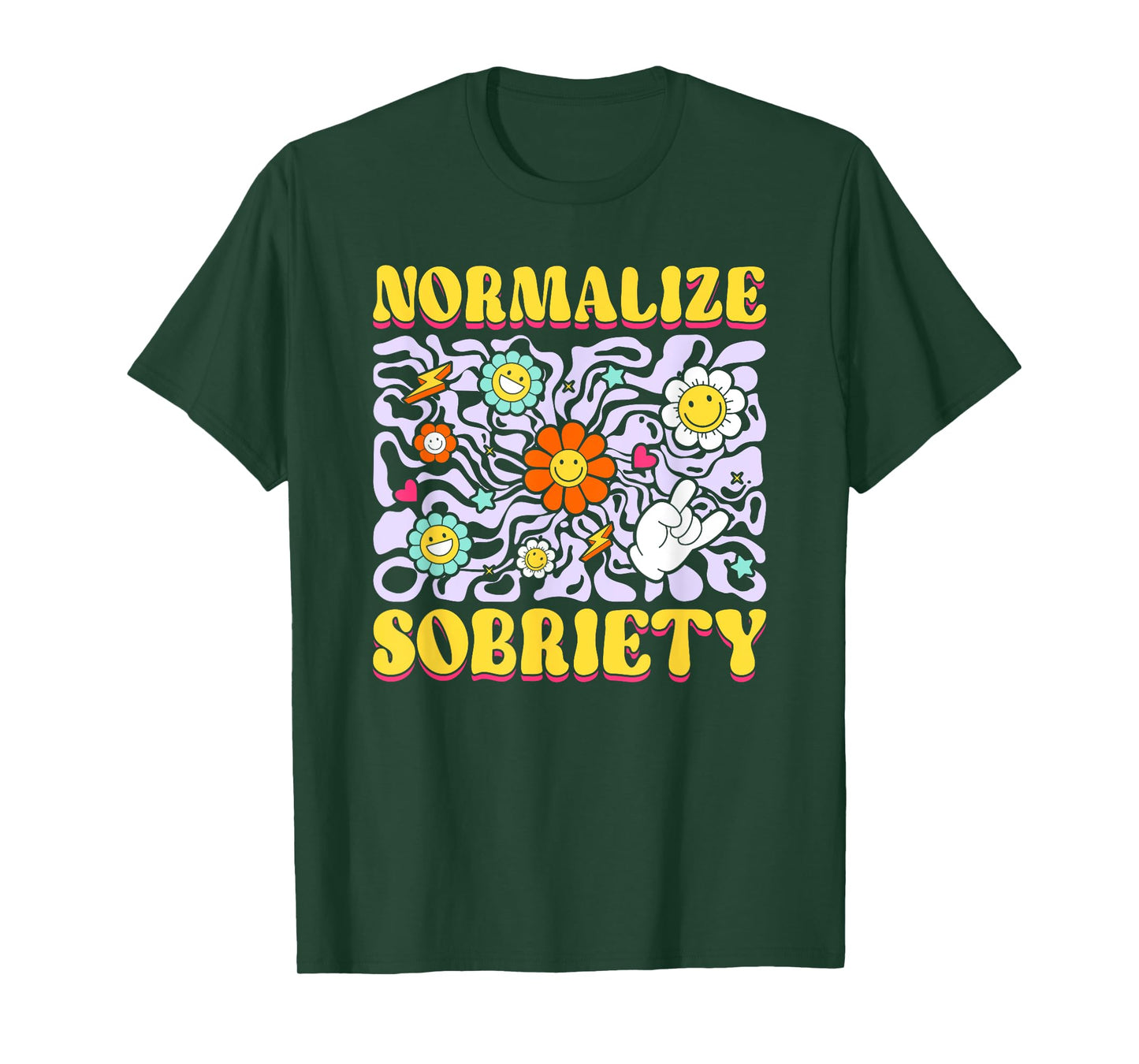 Sober Addiction Recovery Normalize Sobriety T-Shirt