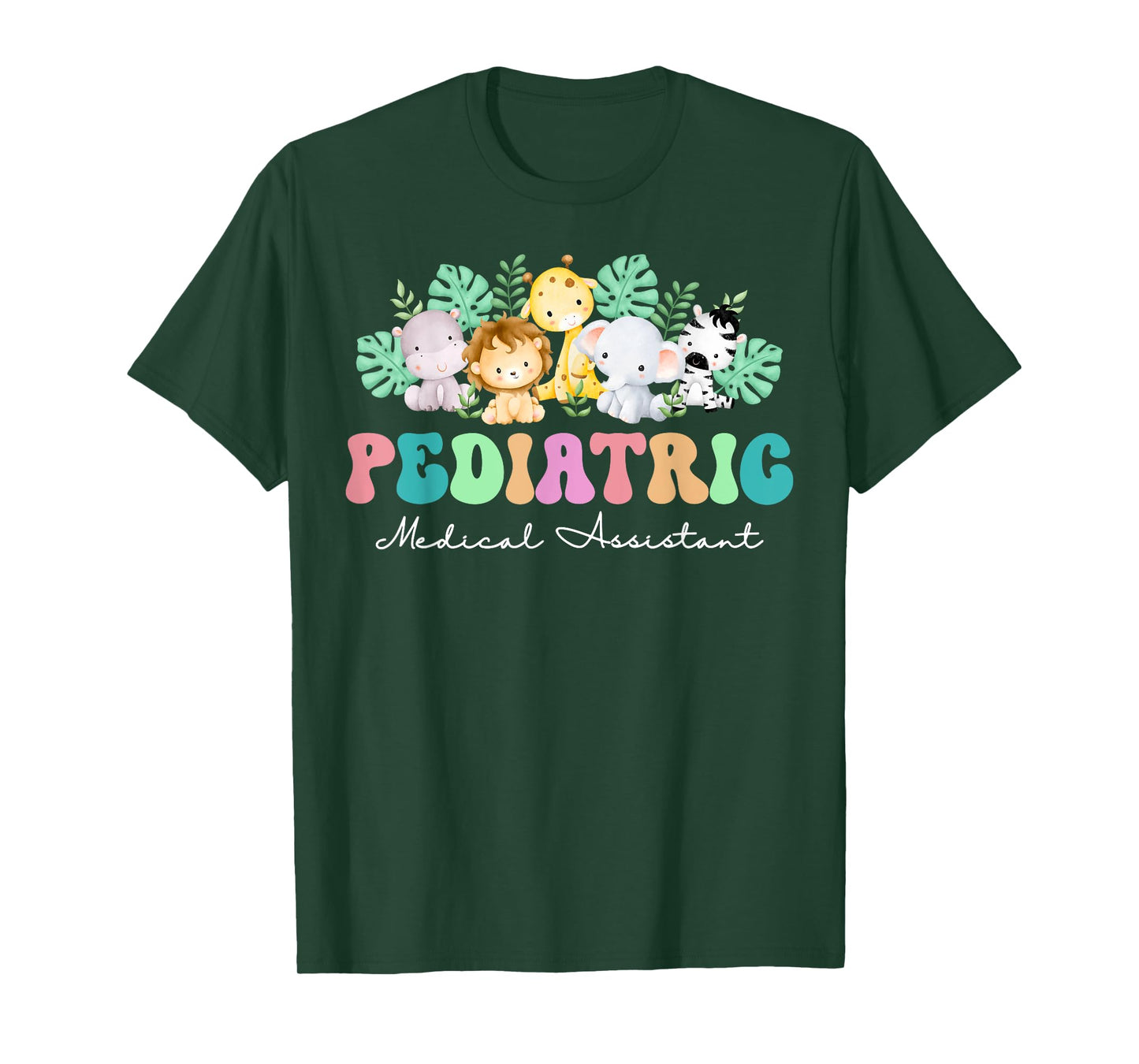 Cute Animal Pediatric Medical Assistant PEDS MA Nurse Grad T-Shirt