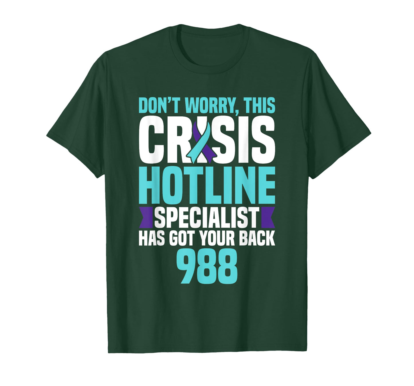 988 Crisis HotlIne Specialist Mental Health Crisis Lifeline T-Shirt