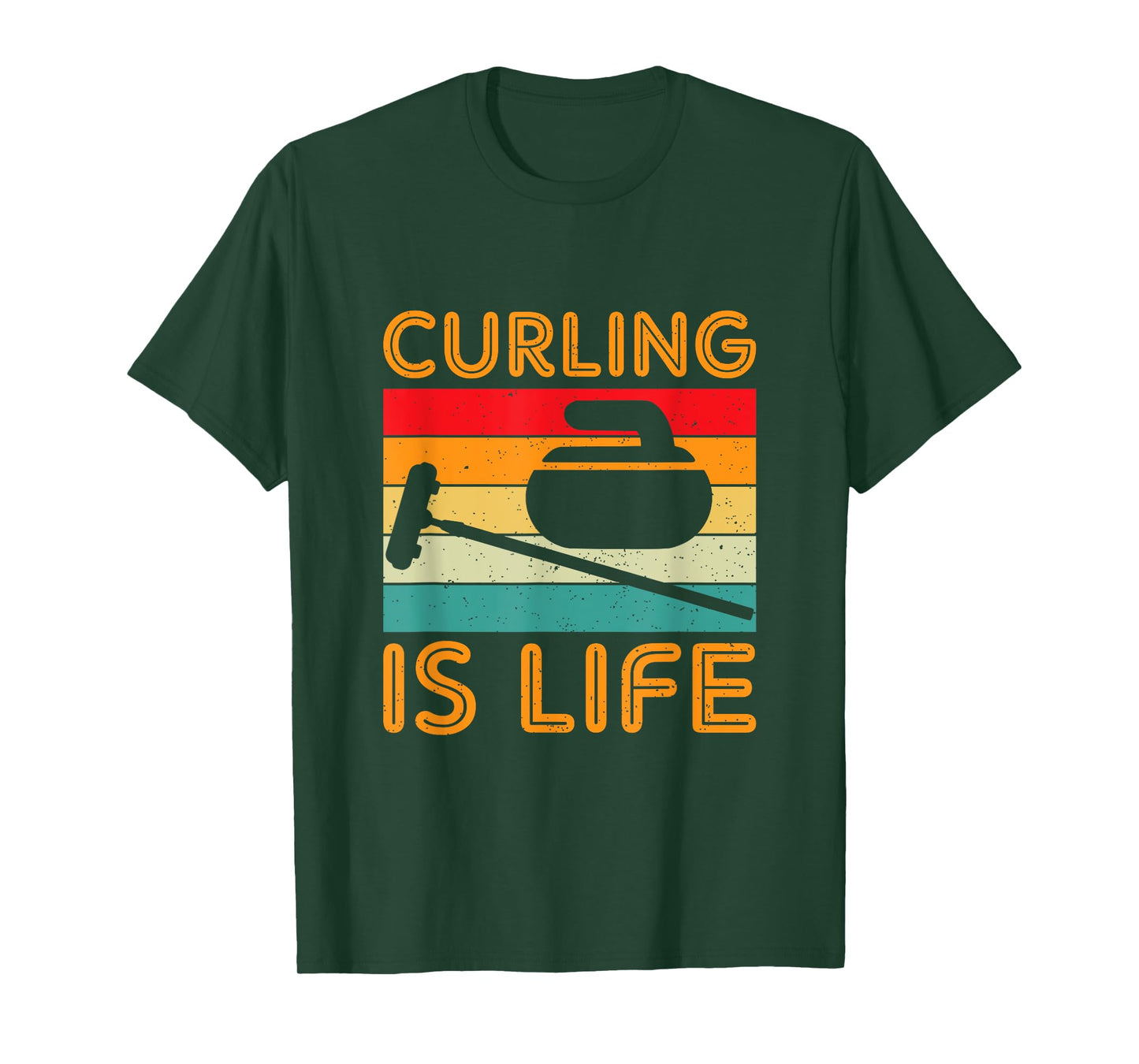 Curling Is Life Winter Sports Lover Design T-Shirt