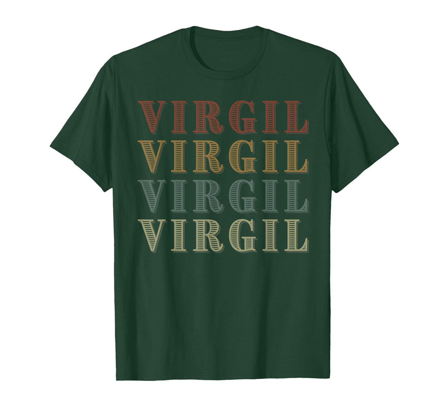 Wealthy Vintage Virgil First Name Funny Love Heart Virgil T-Shirt