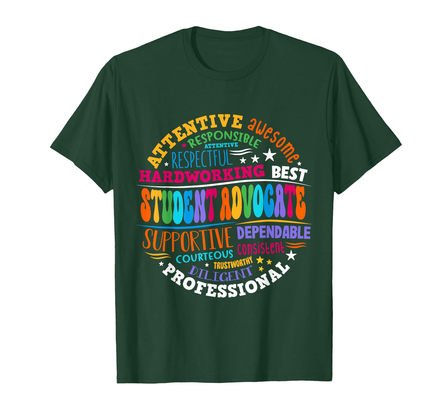 Groovy Student Advocate Appreciation Back to School T-Shirt