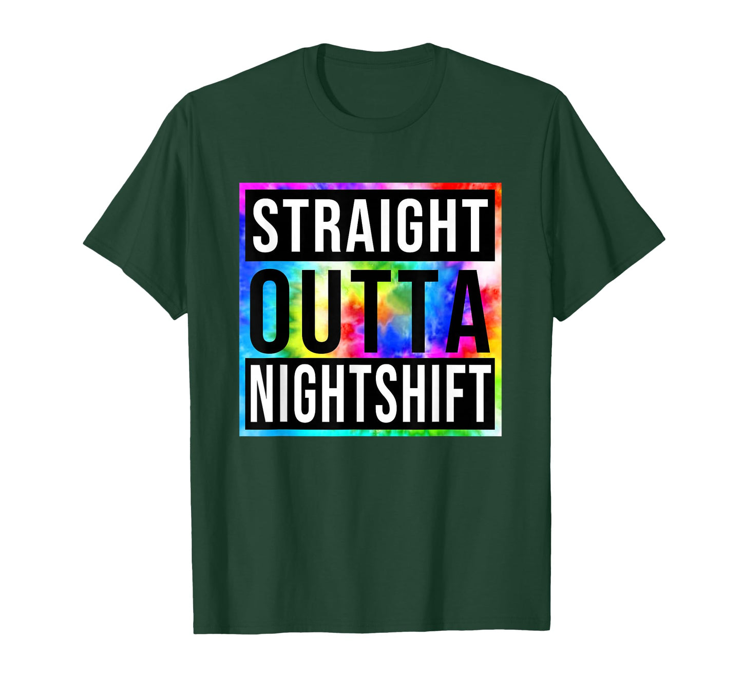 Vintage Straight Outta Nightshift Night Jobs Womens Mens T-Shirt