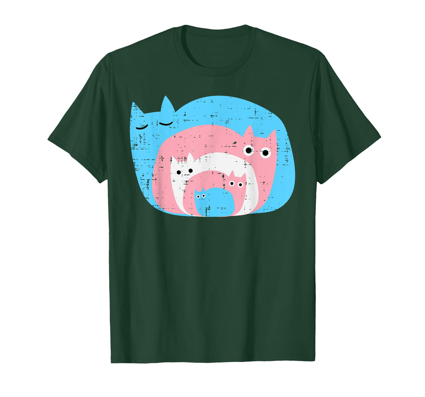 Transgender Cats In Cats Transsexual Pride Flag LGBTQ Women T-Shirt