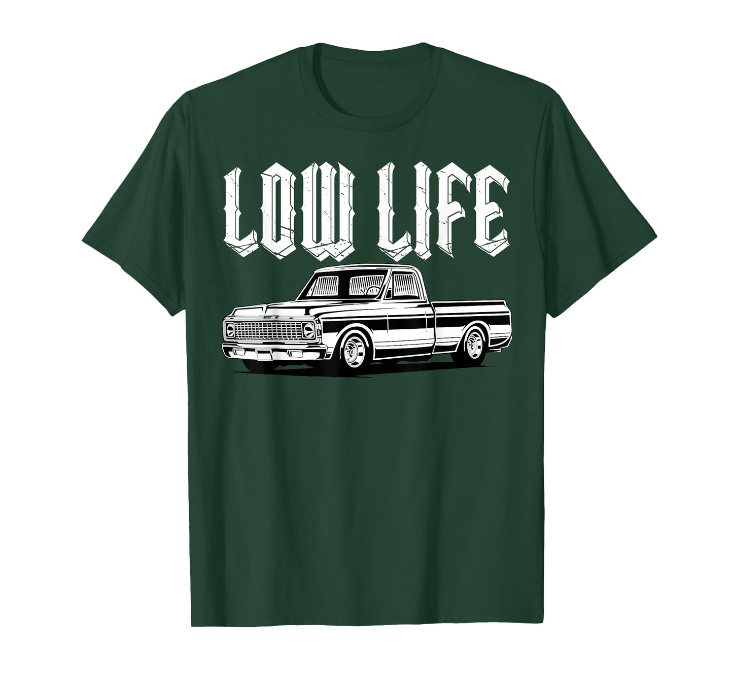 Low Life Funny Low Rider Truck Lowered Truck Classic Cars T-Shirt