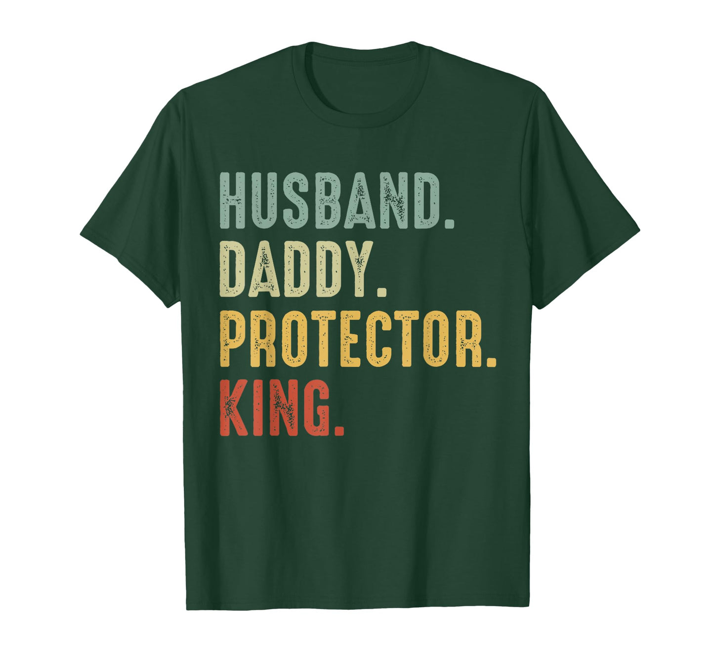 Husband Daddy Protector King Vintage Father's Day Gift T-Shirt