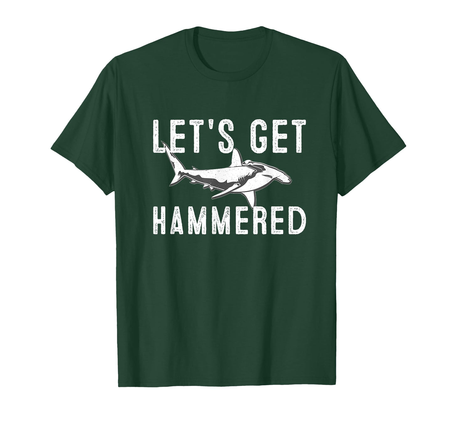 Let's Get hammered funny Hammerhead Shark Presents T-Shirt