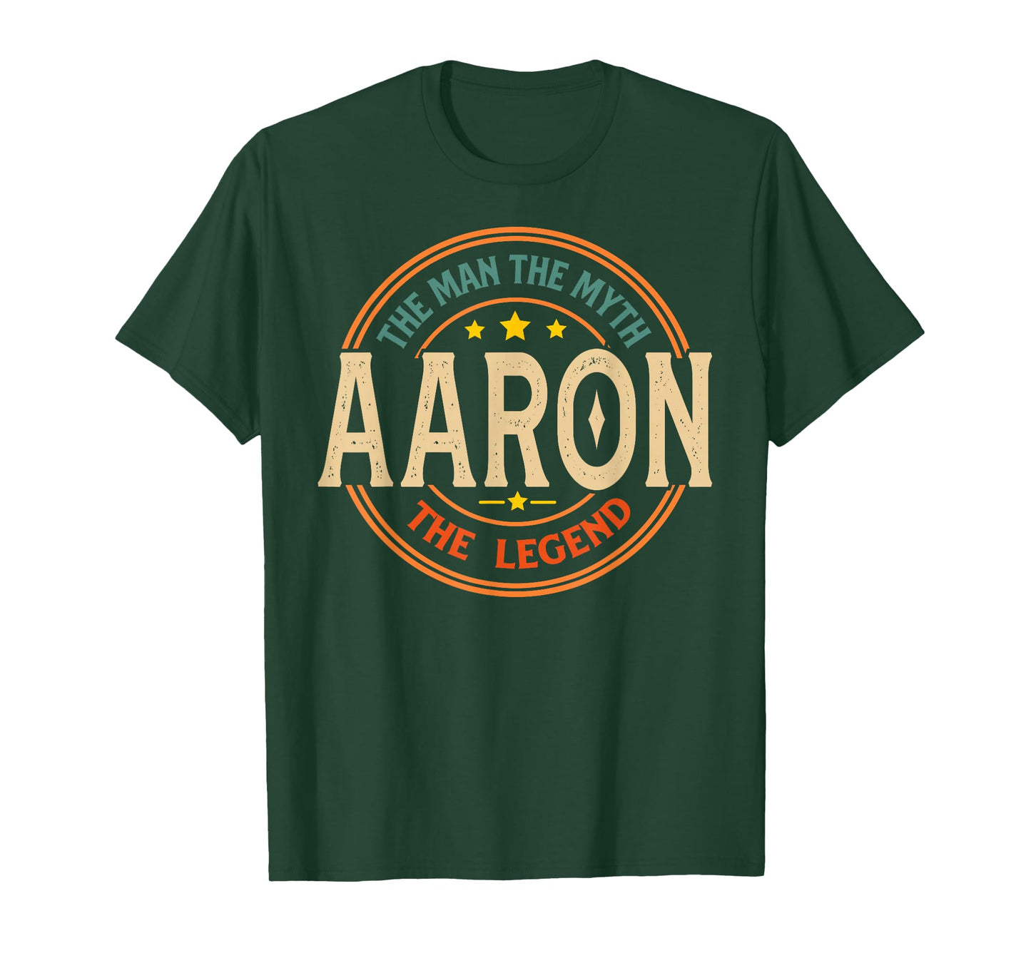 AARON The Man The Myth The Legend Vintage Personalized T-Shirt