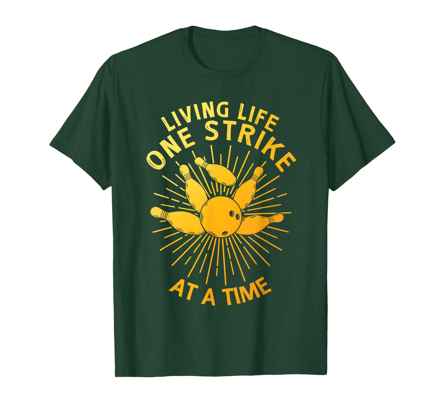 Cool Bowling Art For Men Women Kids Strike Team Gag Bowler T-Shirt