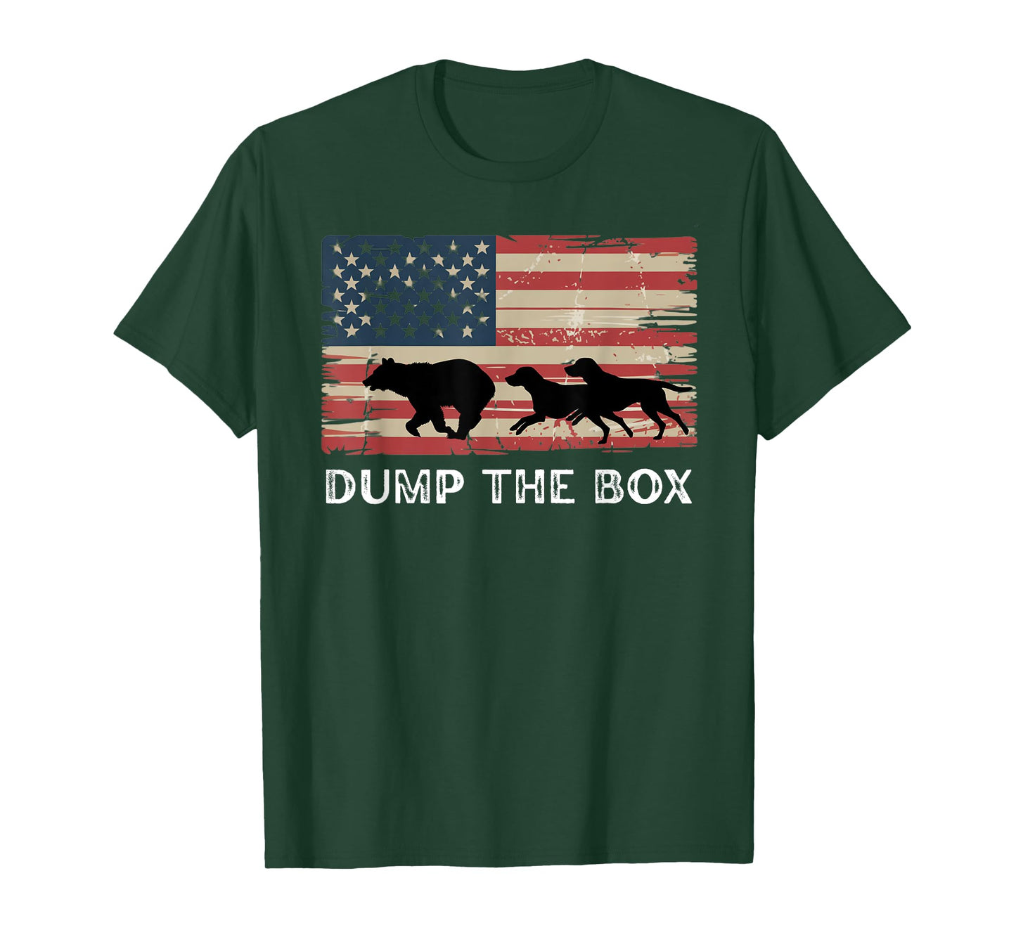 Fife Life Dump The Box Bear Hunting Hounds Vintage American T-Shirt