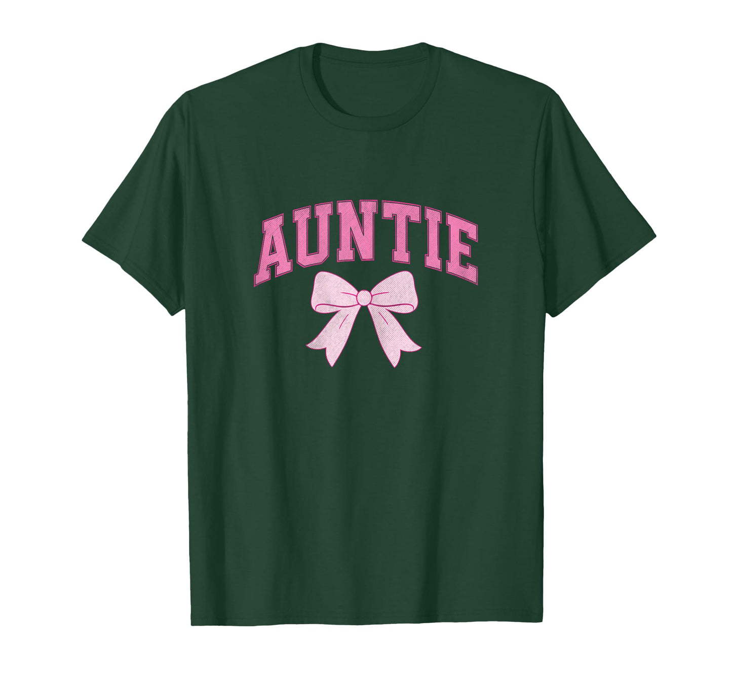 Auntie Coquette Bow Pink Aesthetic Mother's Day Aunt T-Shirt