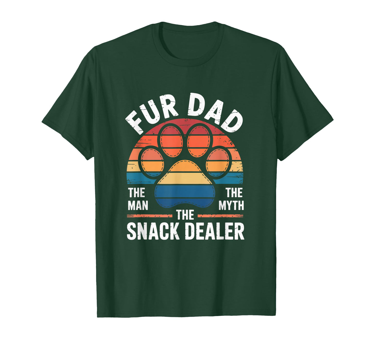 Fur Dad Proud Pet Parent Animal Lover Design T-Shirt