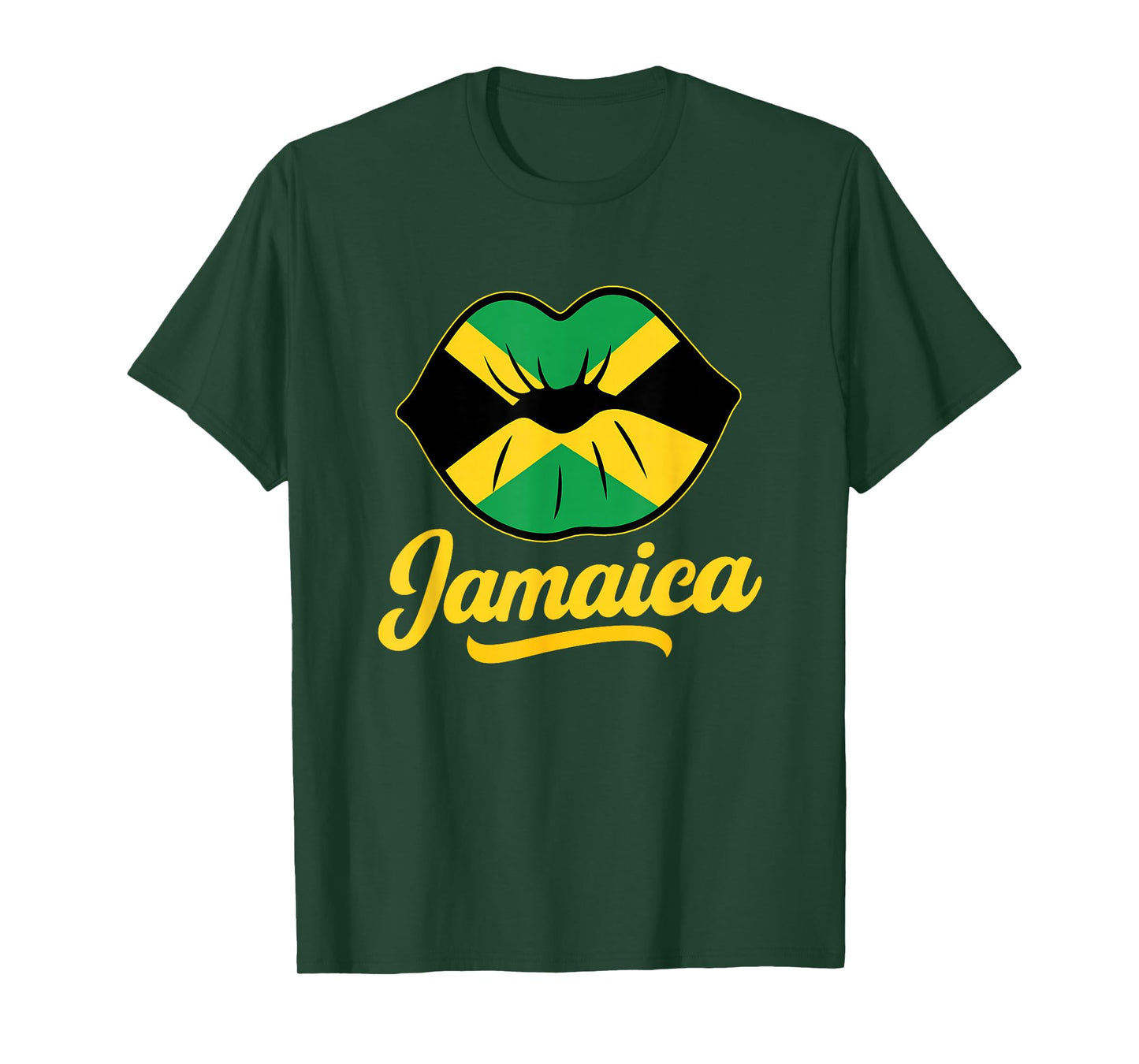 Jamaican Flag Lips Vacation Trip Matching Family Summer T-Shirt