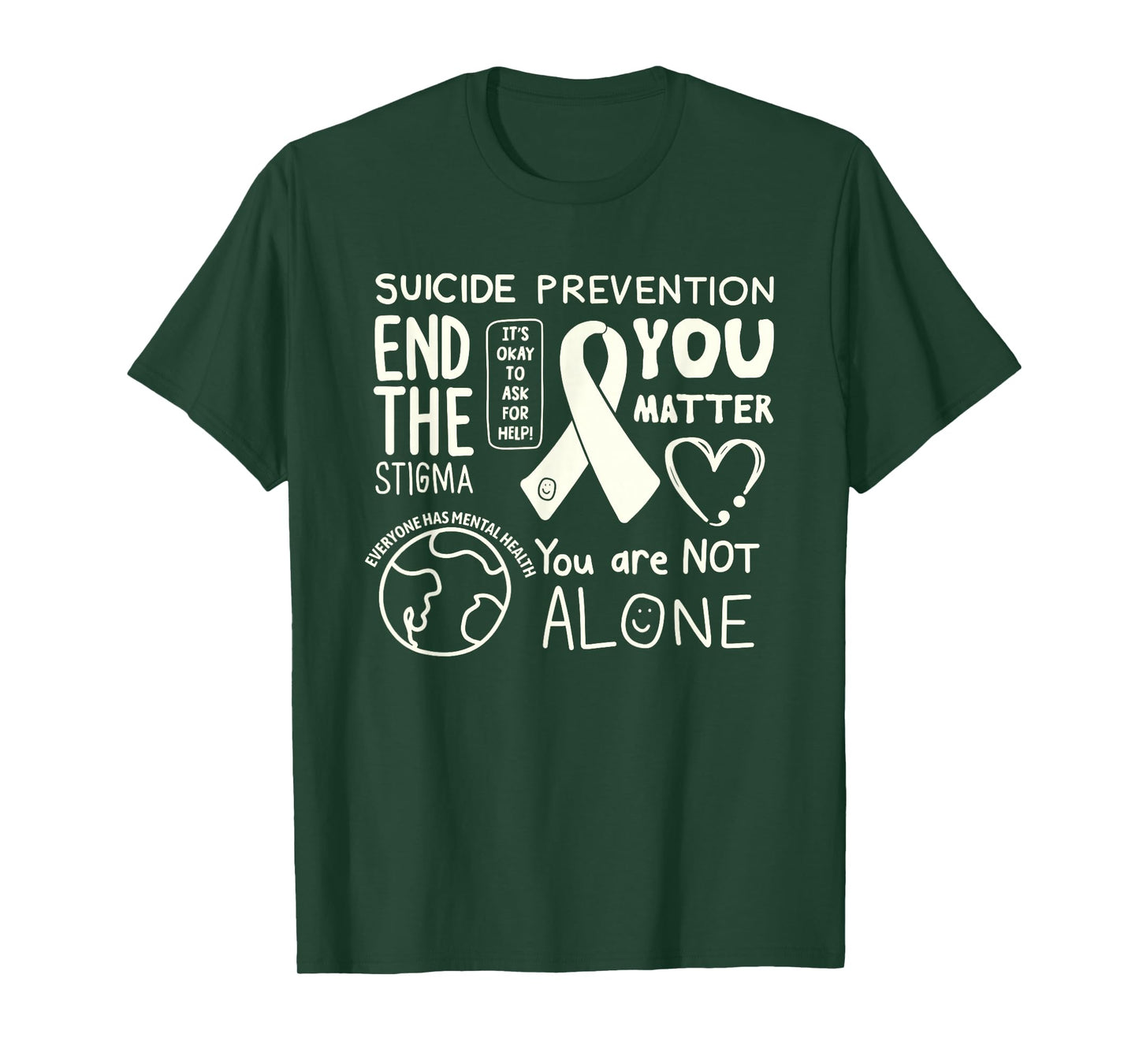Original Happiness Project Sucide Prevention T-Shirt