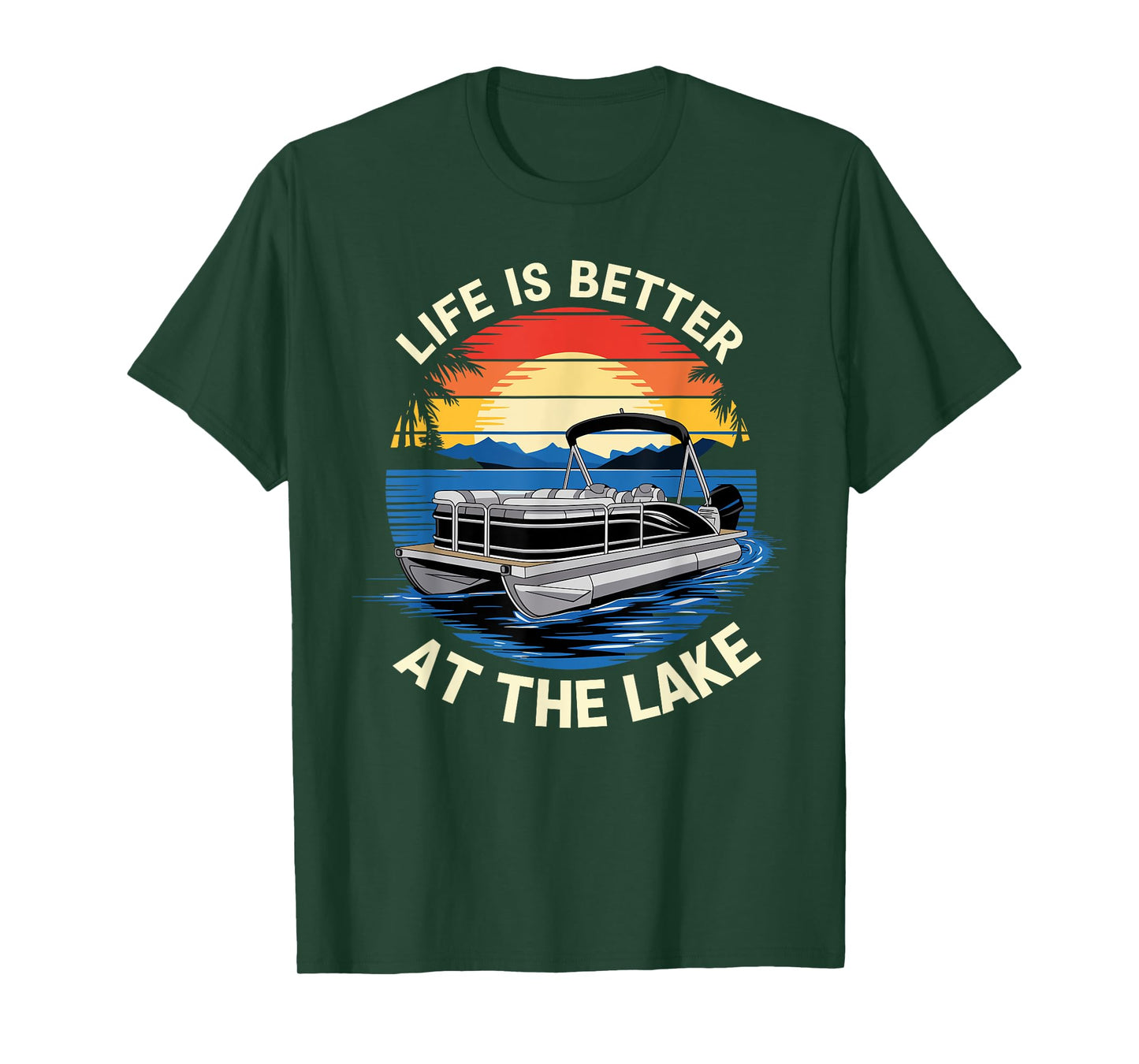 Pontoon Design for Men Women Pontoon Captain Pontoon Boat T-Shirt