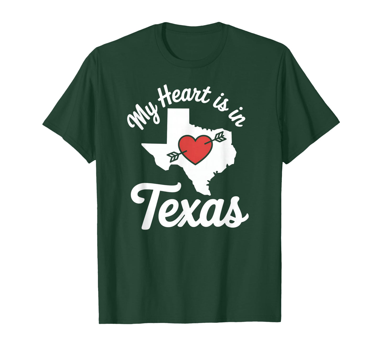 My Heart is in Texas Cute Texas Love T-Shirt