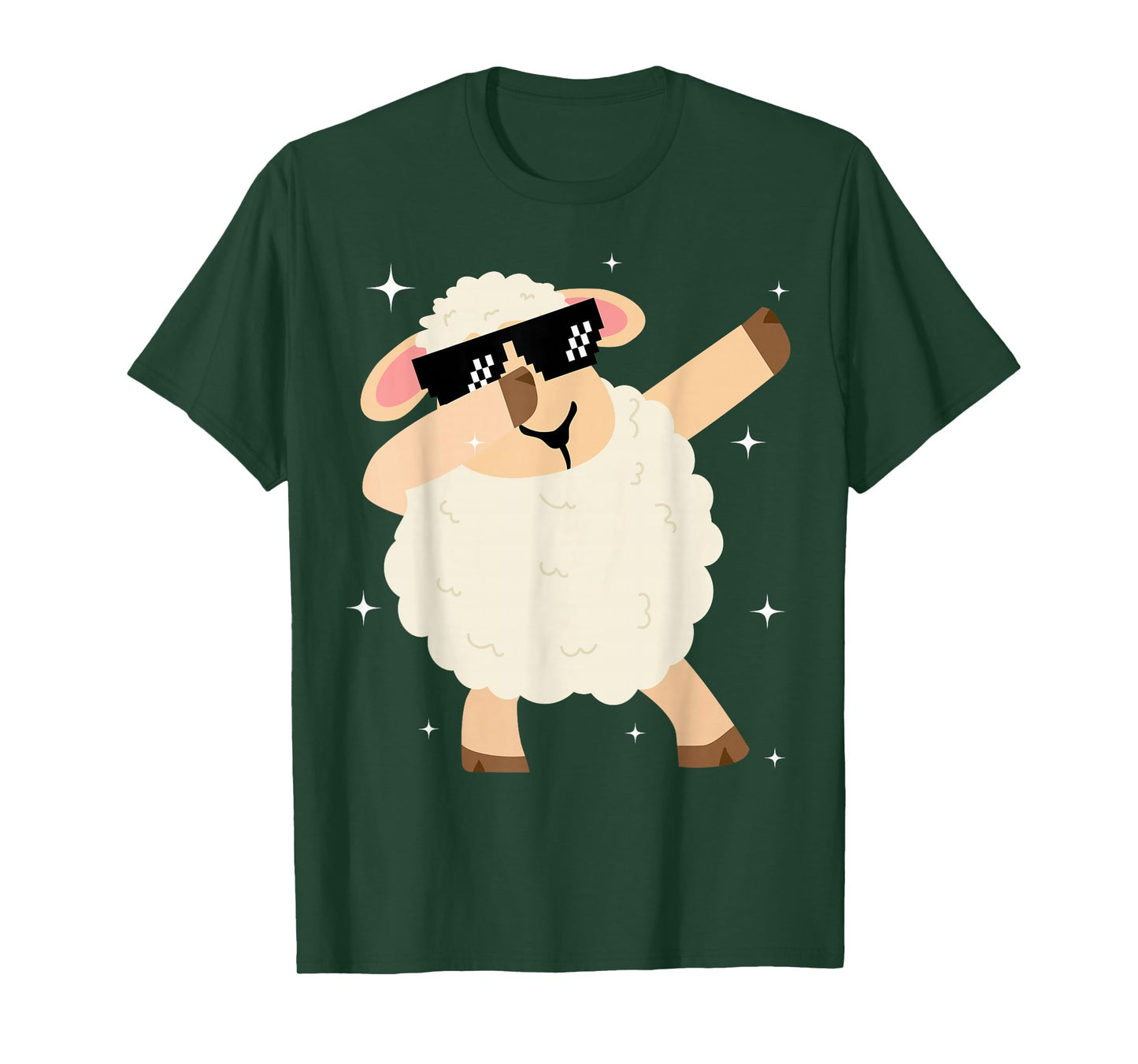 Men Women Kids Funny Sheep Dabbing Animals Wildlife Parties T-Shirt