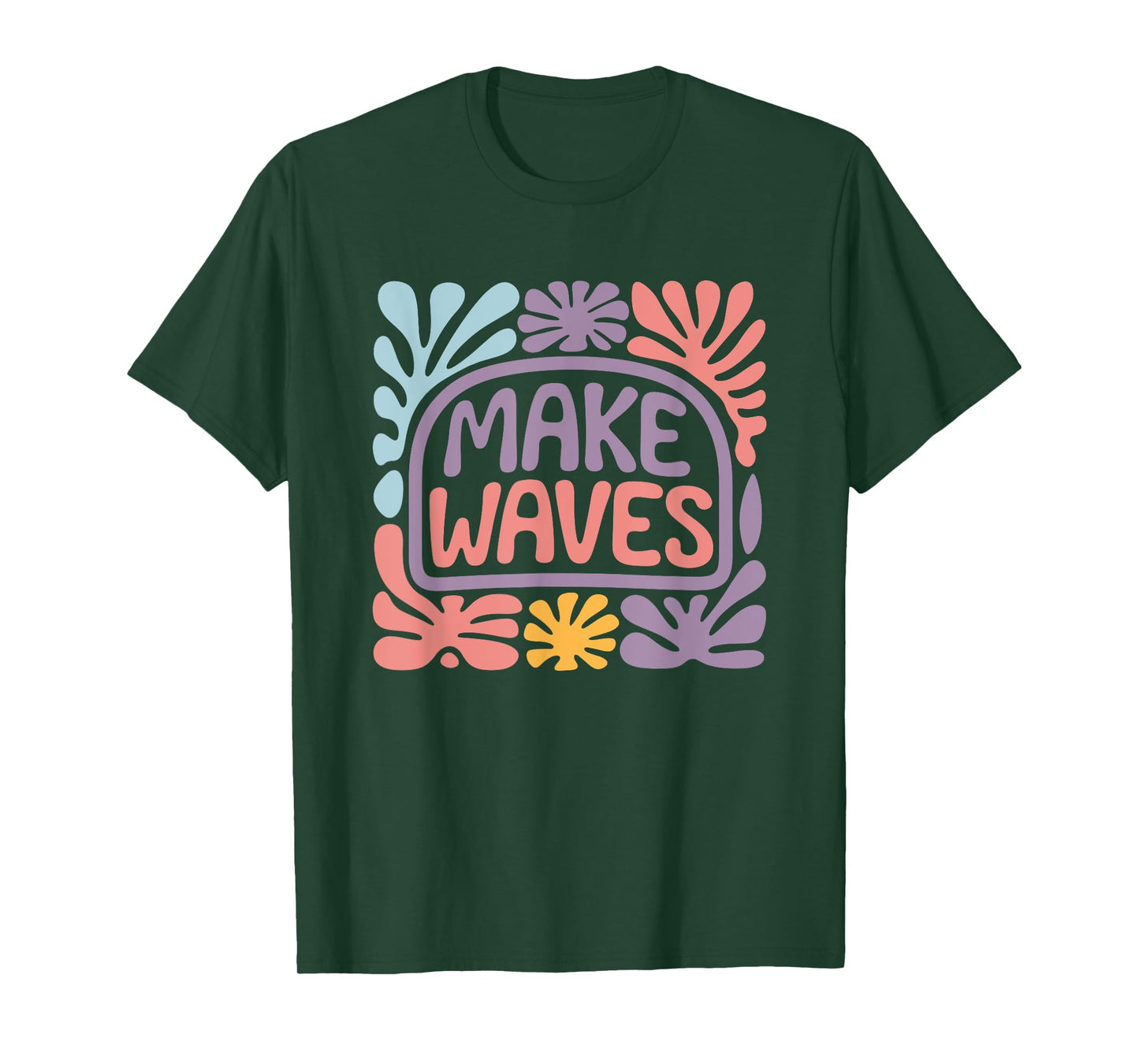 Make Waves Vibrant Ocean Inspired Statement T-Shirt