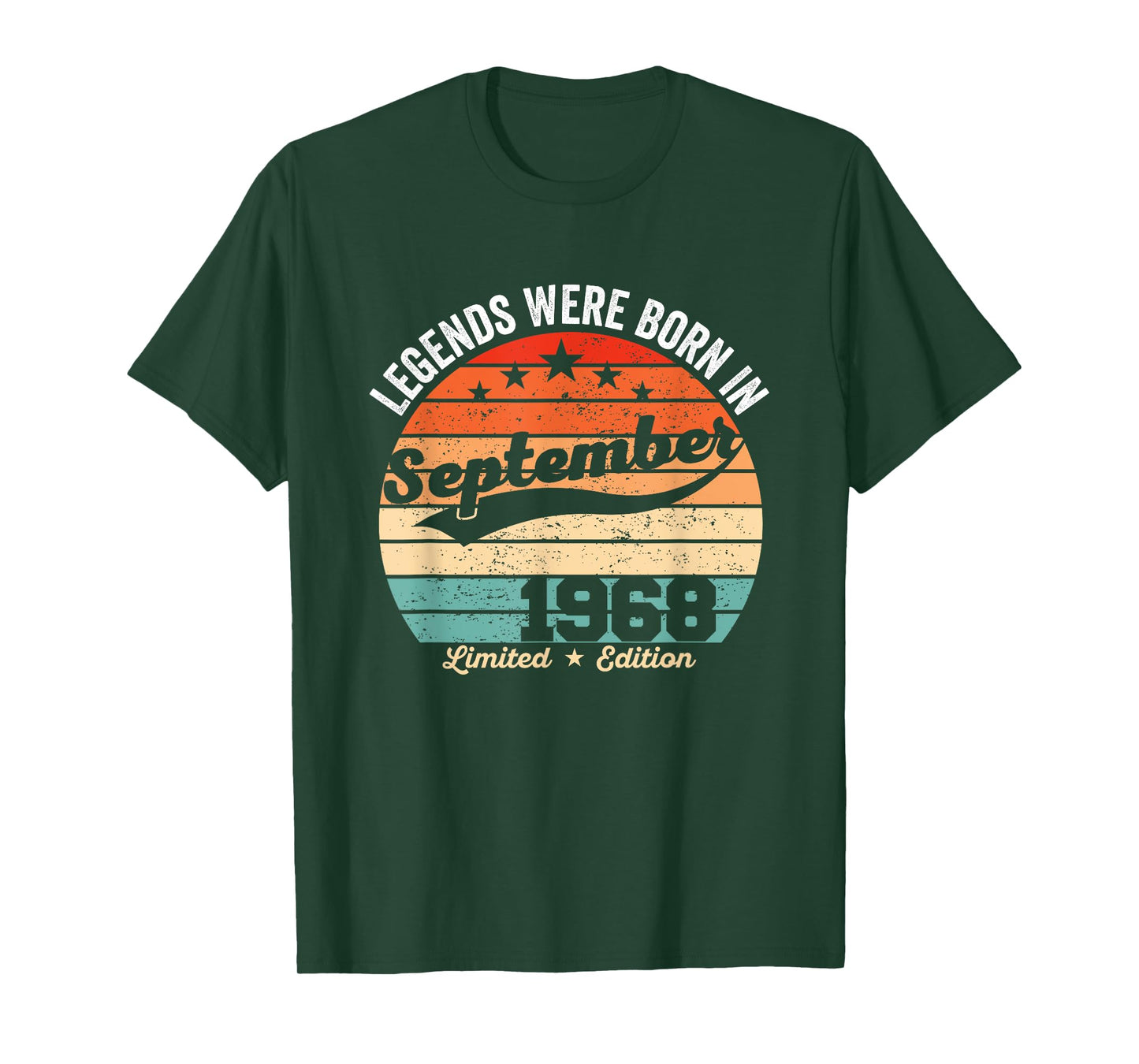 Vintage 57th Birthday Legends Were Born In September 1968 T-Shirt