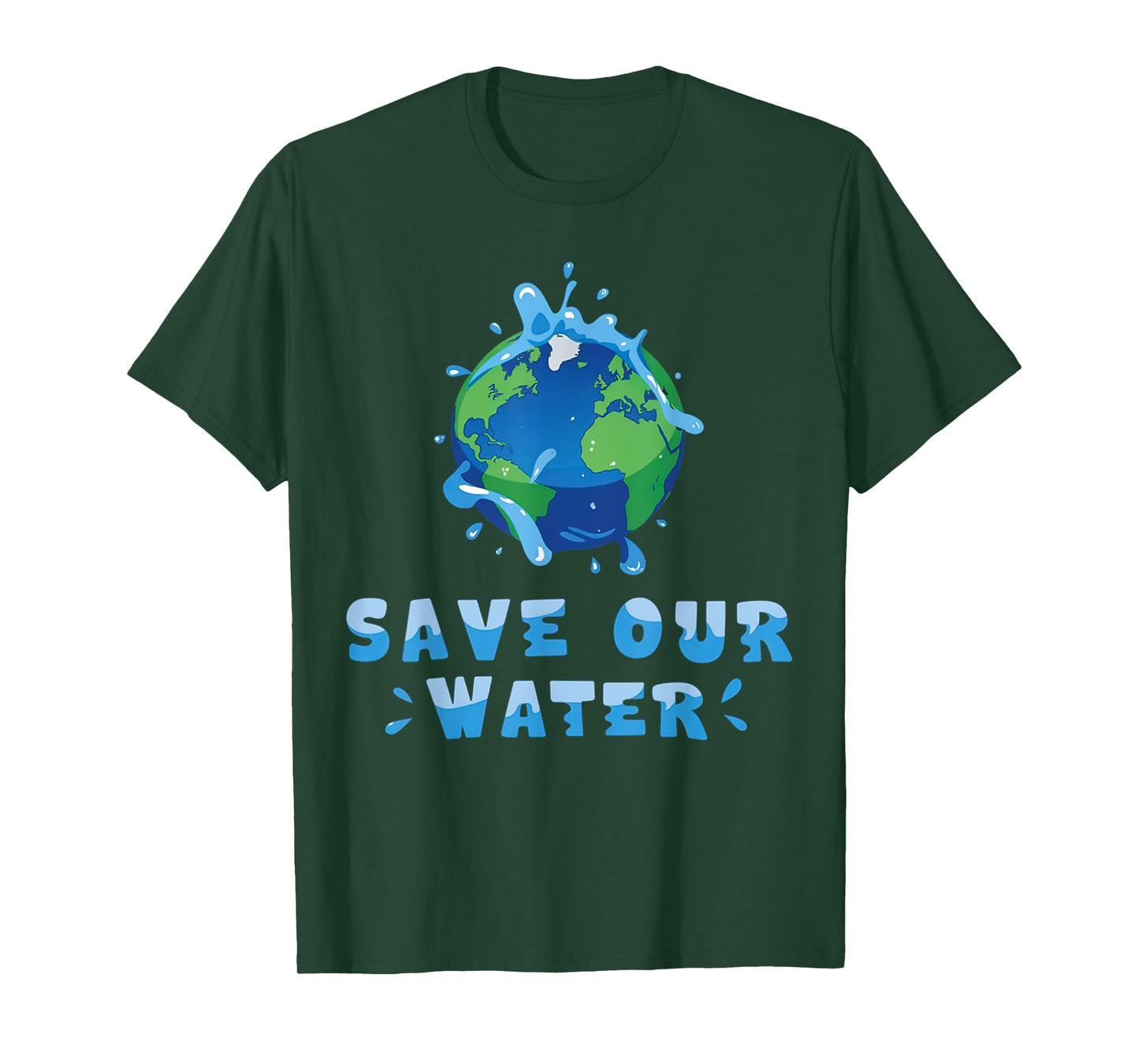Save Our Waters Earth Day 2025 Clean Waters Conservation T-Shirt