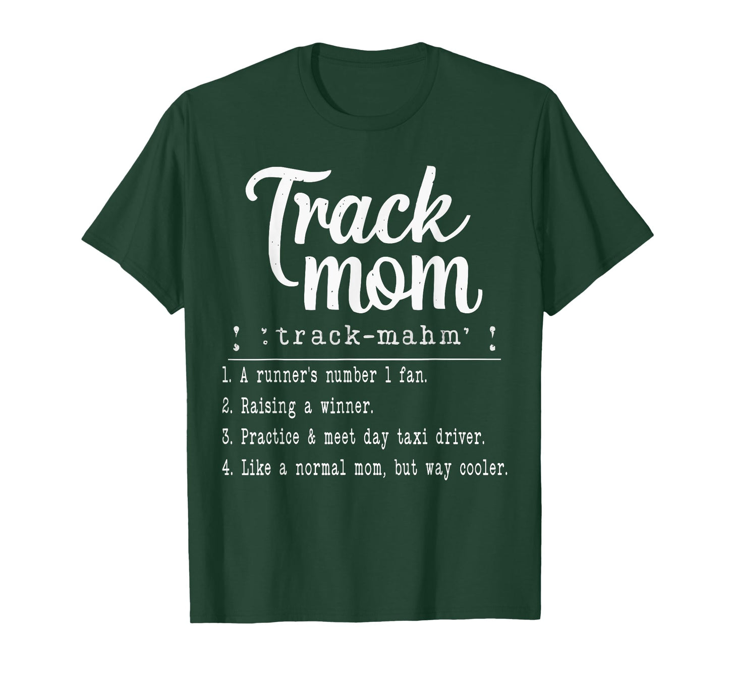Track And Field Mom Athlete Runner Mothers Day T-Shirt