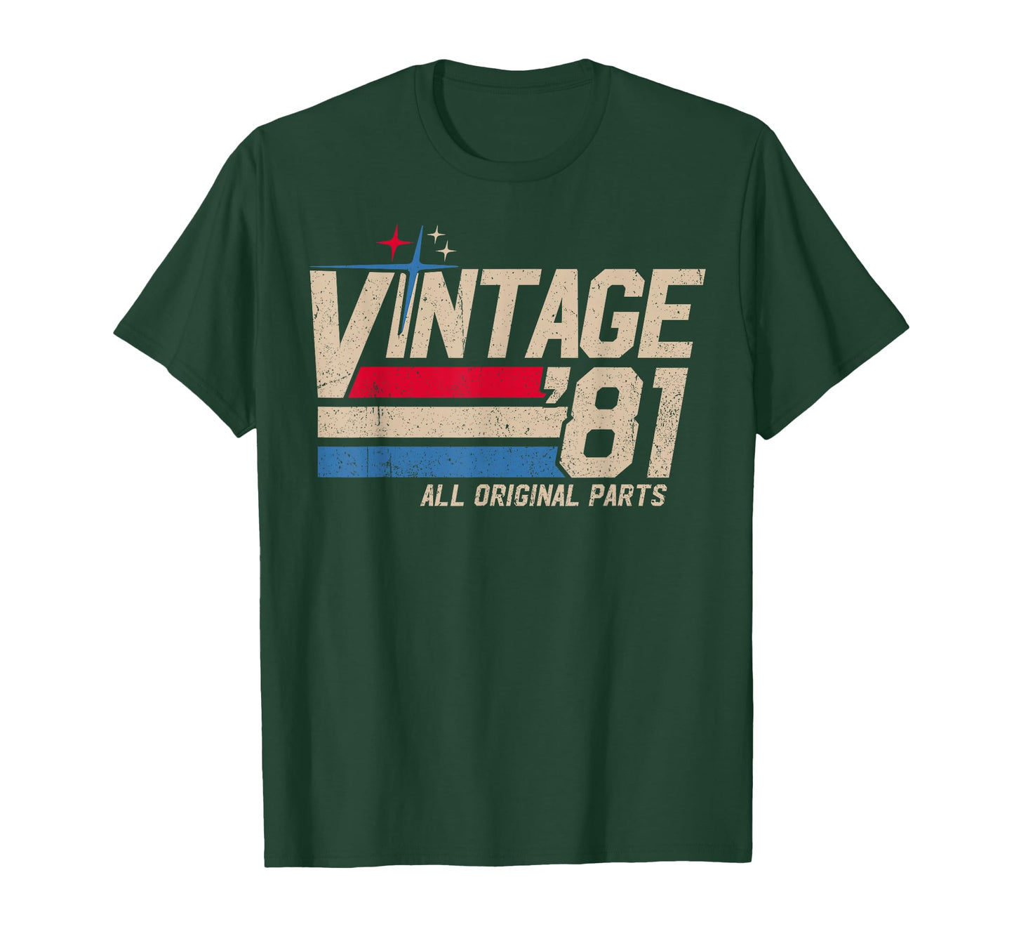 Vintage '81 Retro 44th Birthday for Men Dad USA Since 1981 T-Shirt