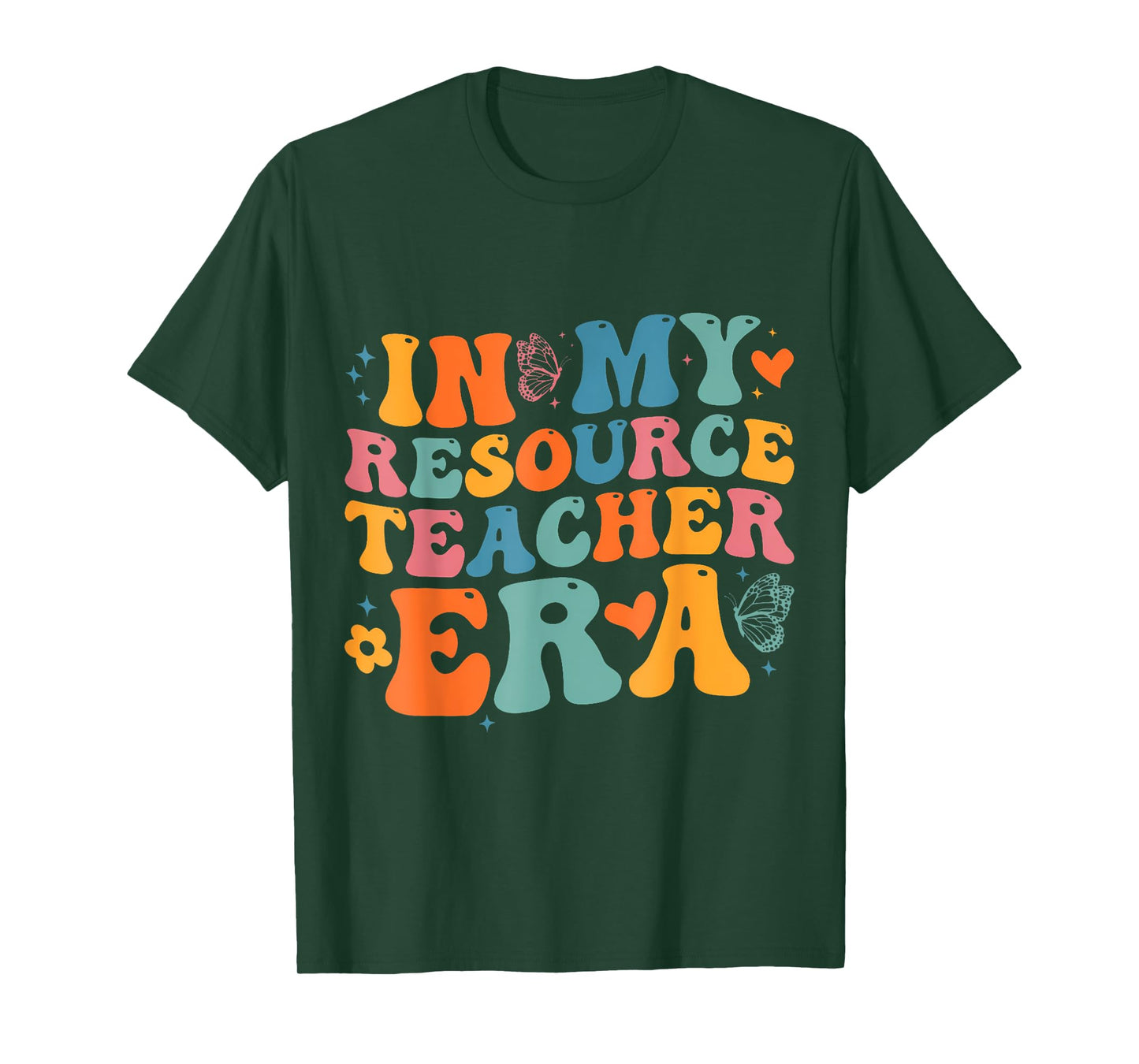 Groovy In My Resource Teacher Era Funny Men Women T-Shirt