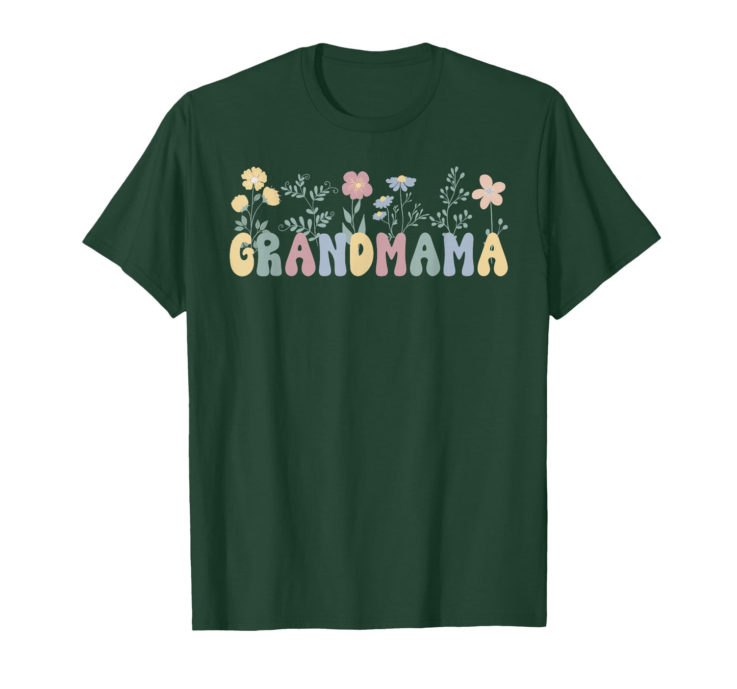 Grandmama Flowers Grandmama Grandmother Grandmama Grandma T-Shirt