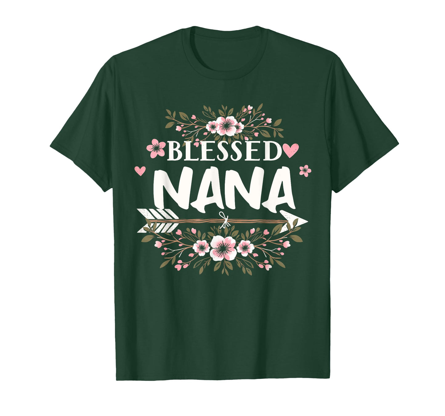 Blessed Nana Grandma Life Floral Mother's Day 2025 Women T-Shirt