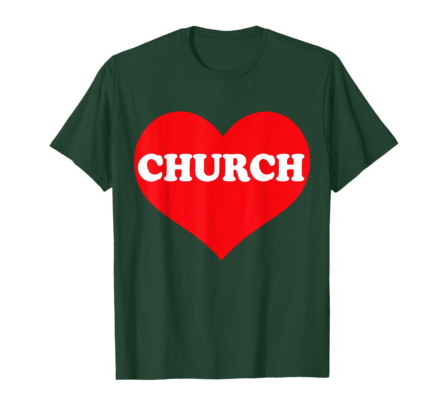 I Heart Church, I Love Church Custom T-Shirt