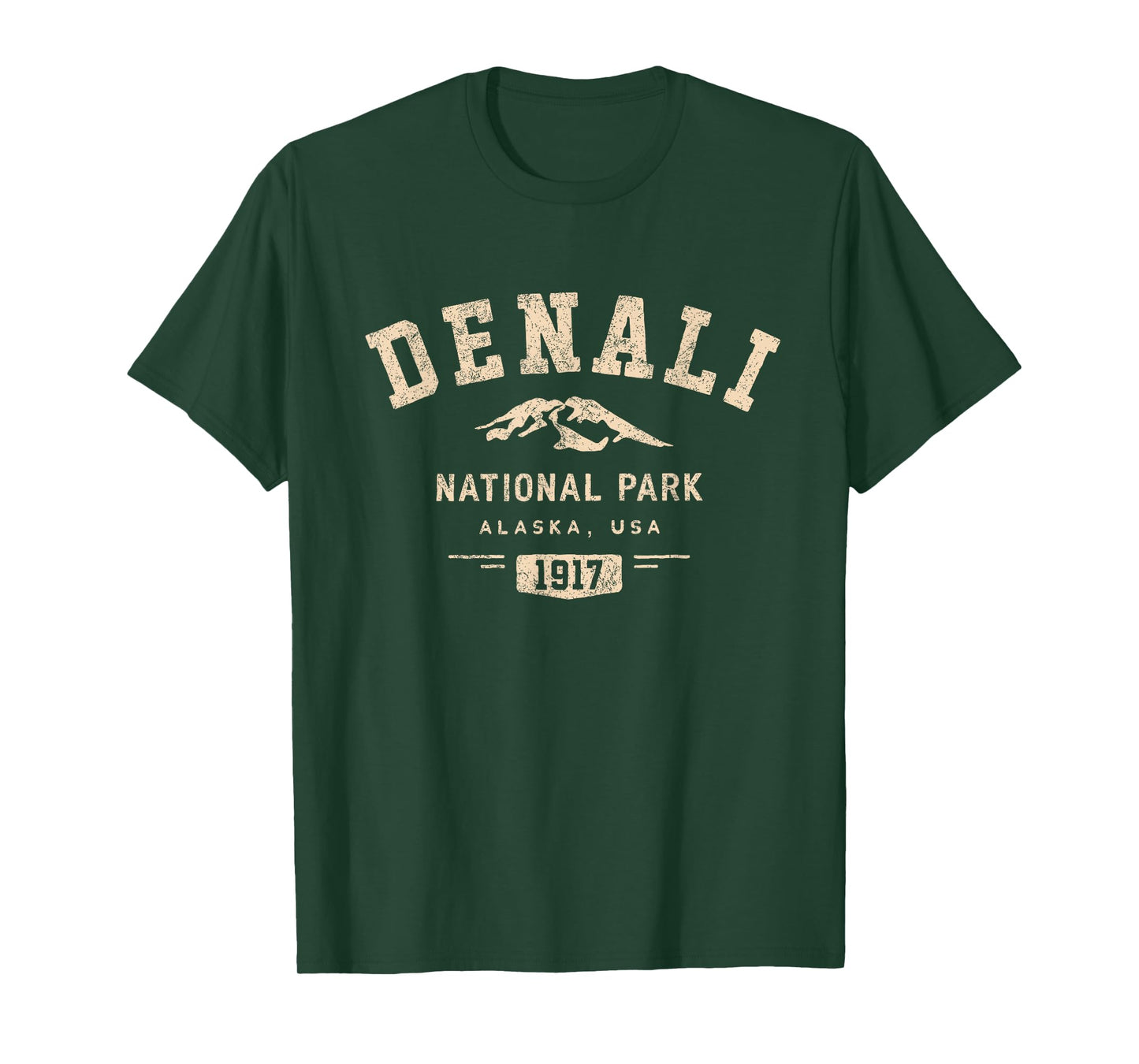 Denali National Park Alaska USA 1917 Sports Athletic T-Shirt