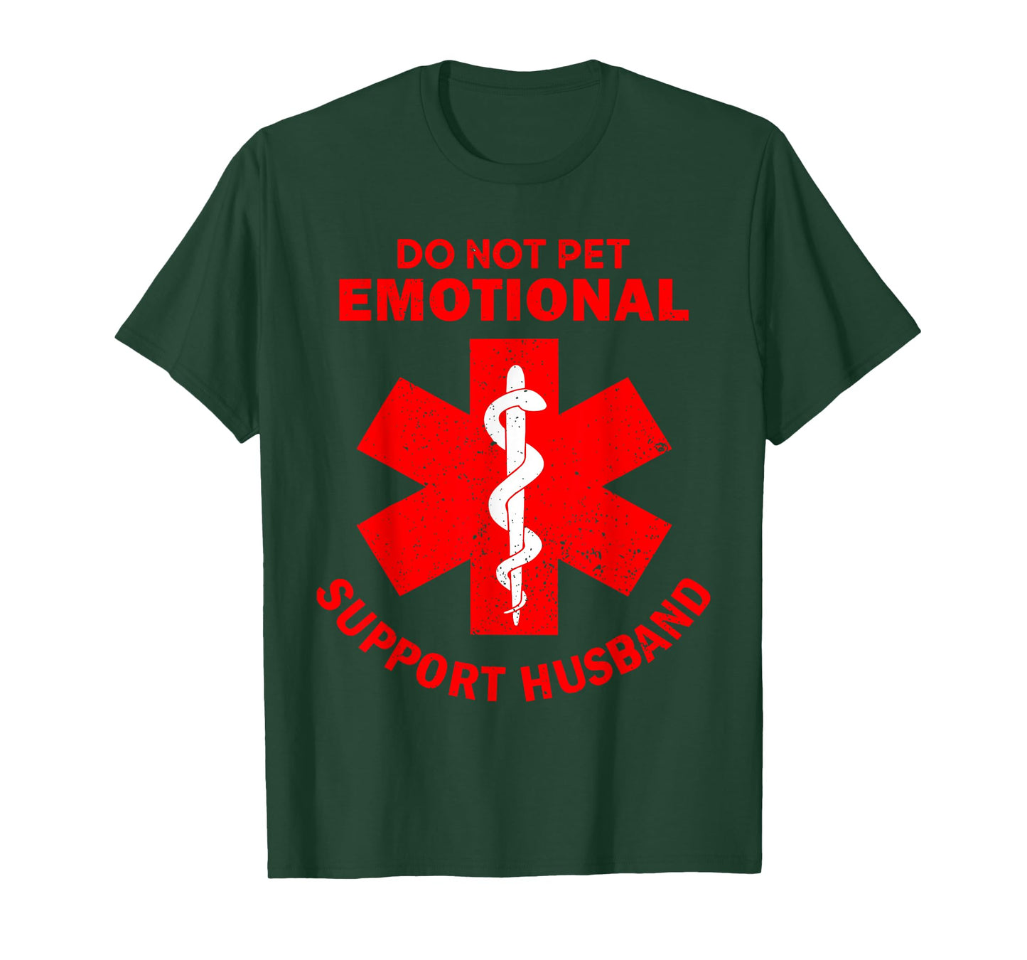 Do Not Pet Emotional Support Husband Funny T-Shirt