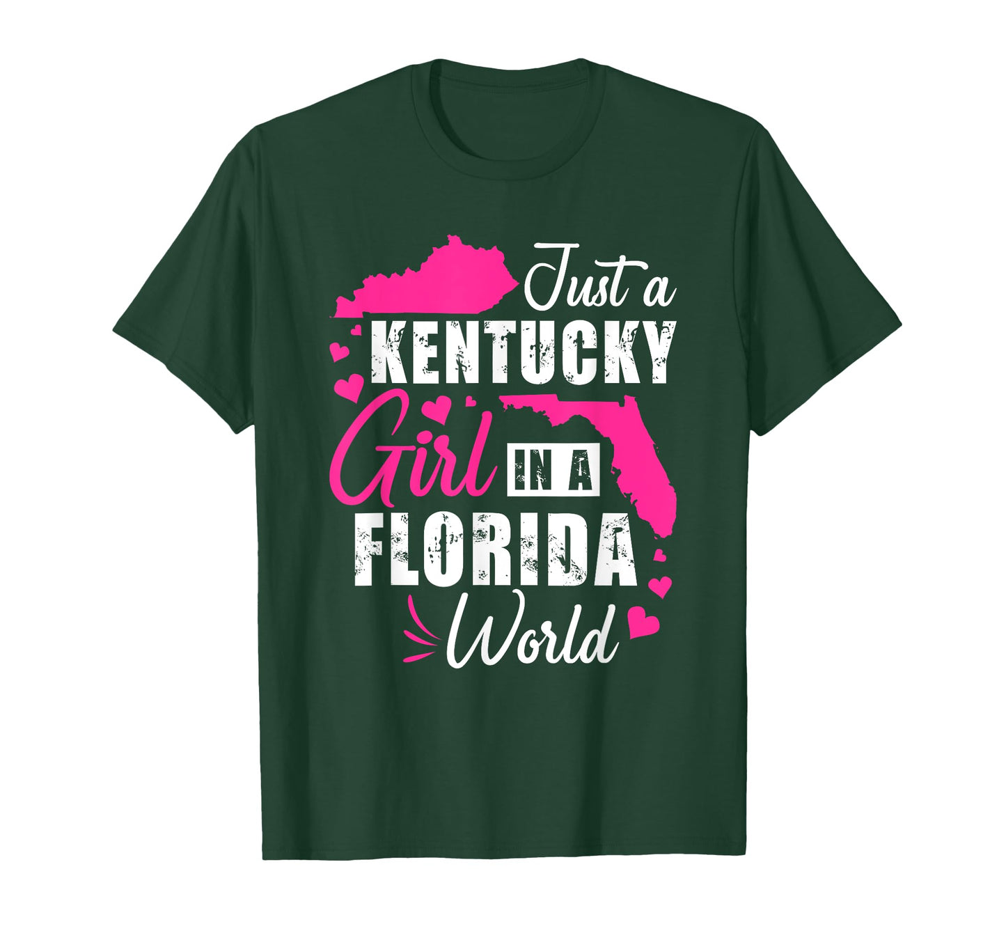 Kentucky Girl Living in Florida Southern Roots Transplant T-Shirt