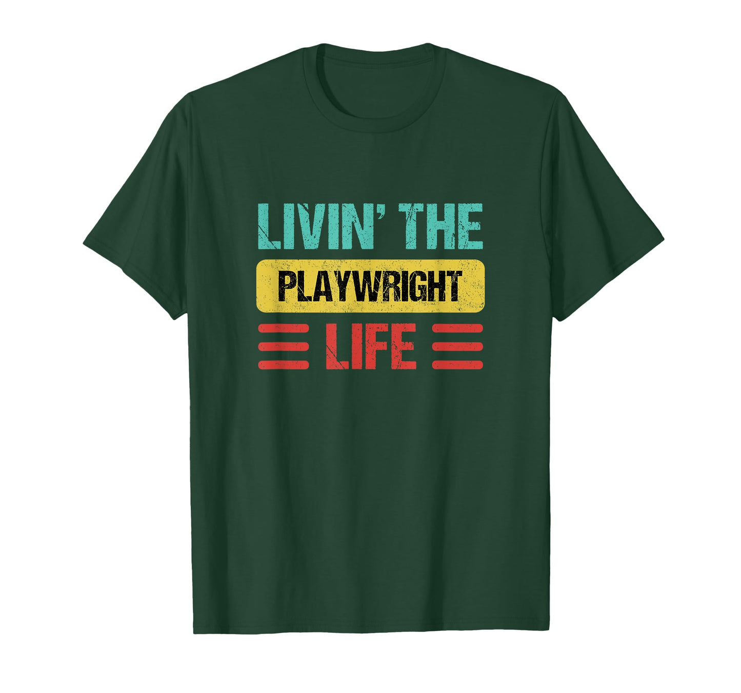 Playwright Shirts & Gifts Unisex-Adults T-Shirt Black Small Crew Neck Short Sleeve