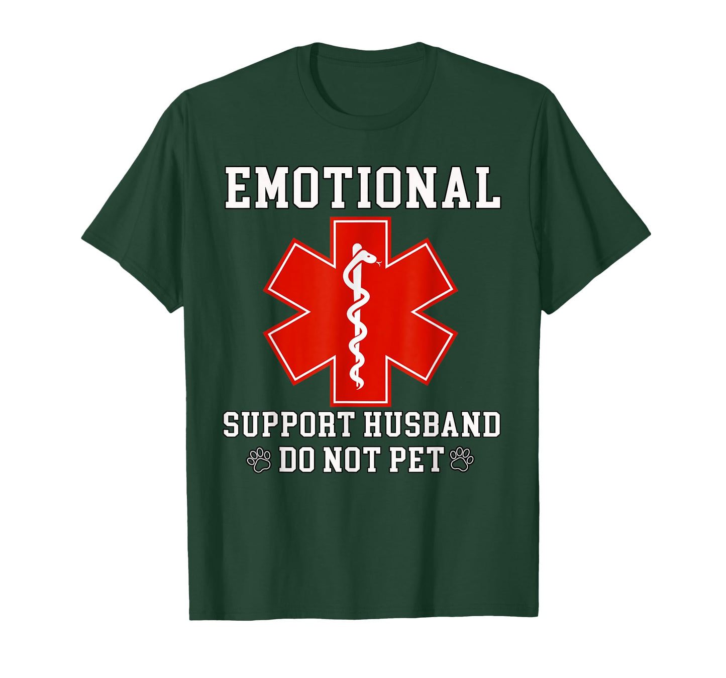 Emotional Support Husband Do Not Pet Funny T-Shirt