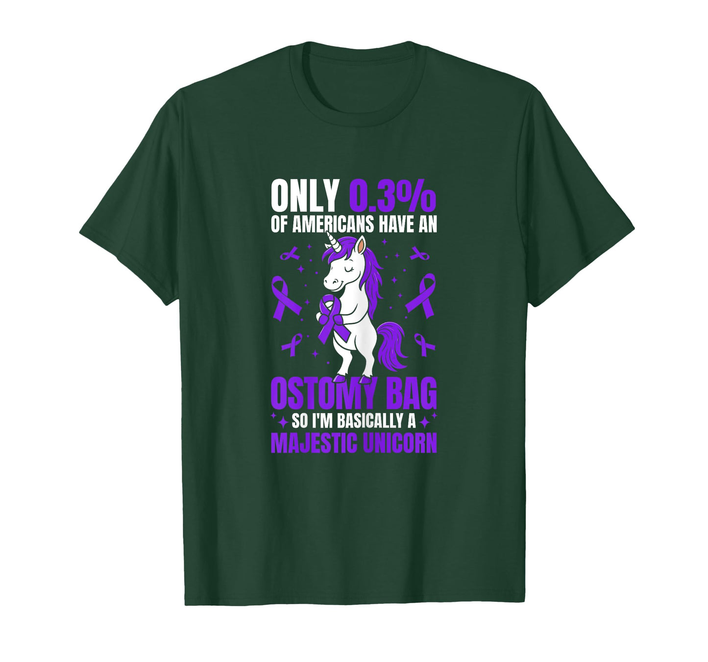 Funny Ostomy Survivor Unicorn ostomy surgery recovery T-Shirt