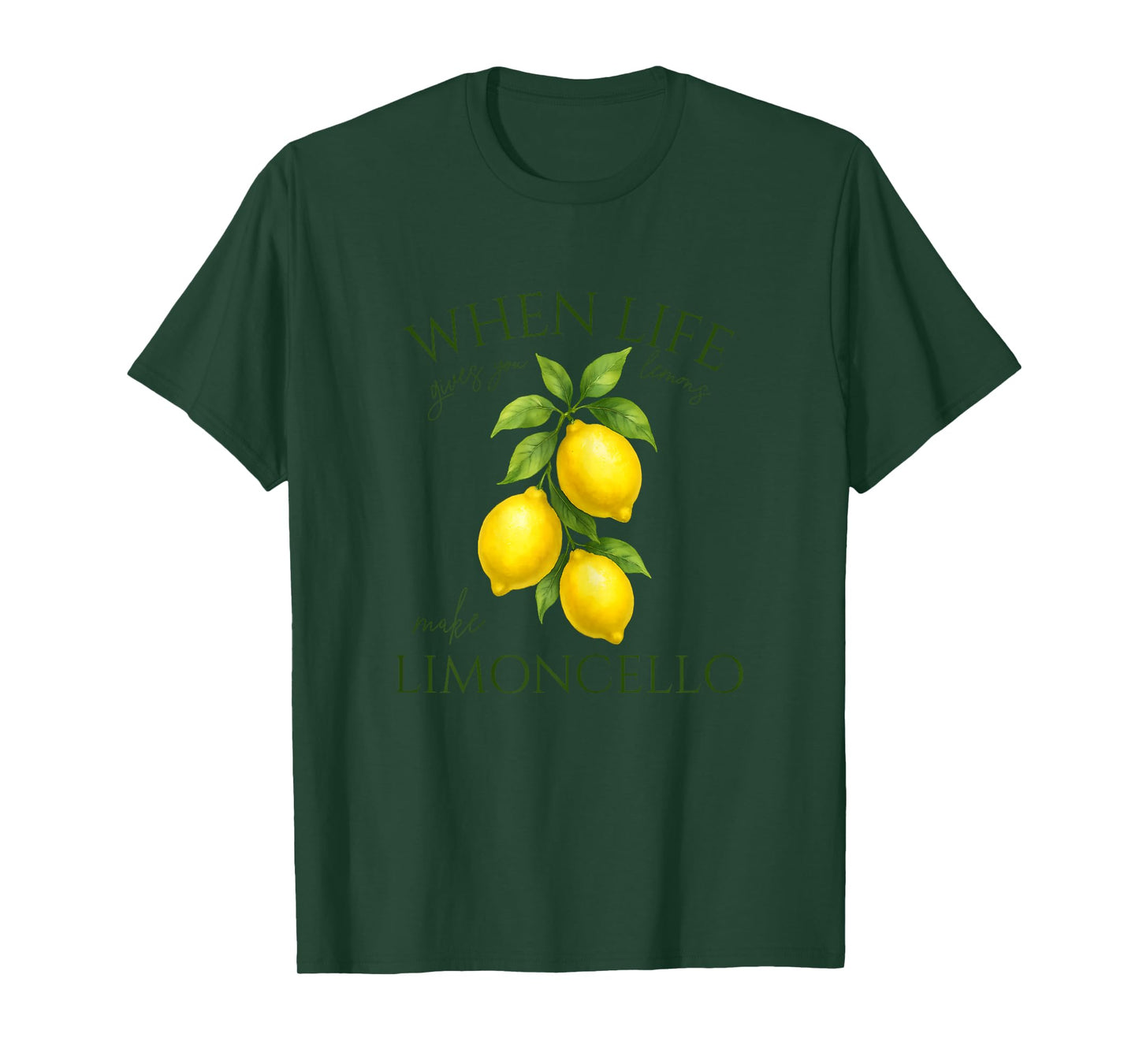 When Life Gives You Lemons Make Limoncello Amalfi Italy T-Shirt