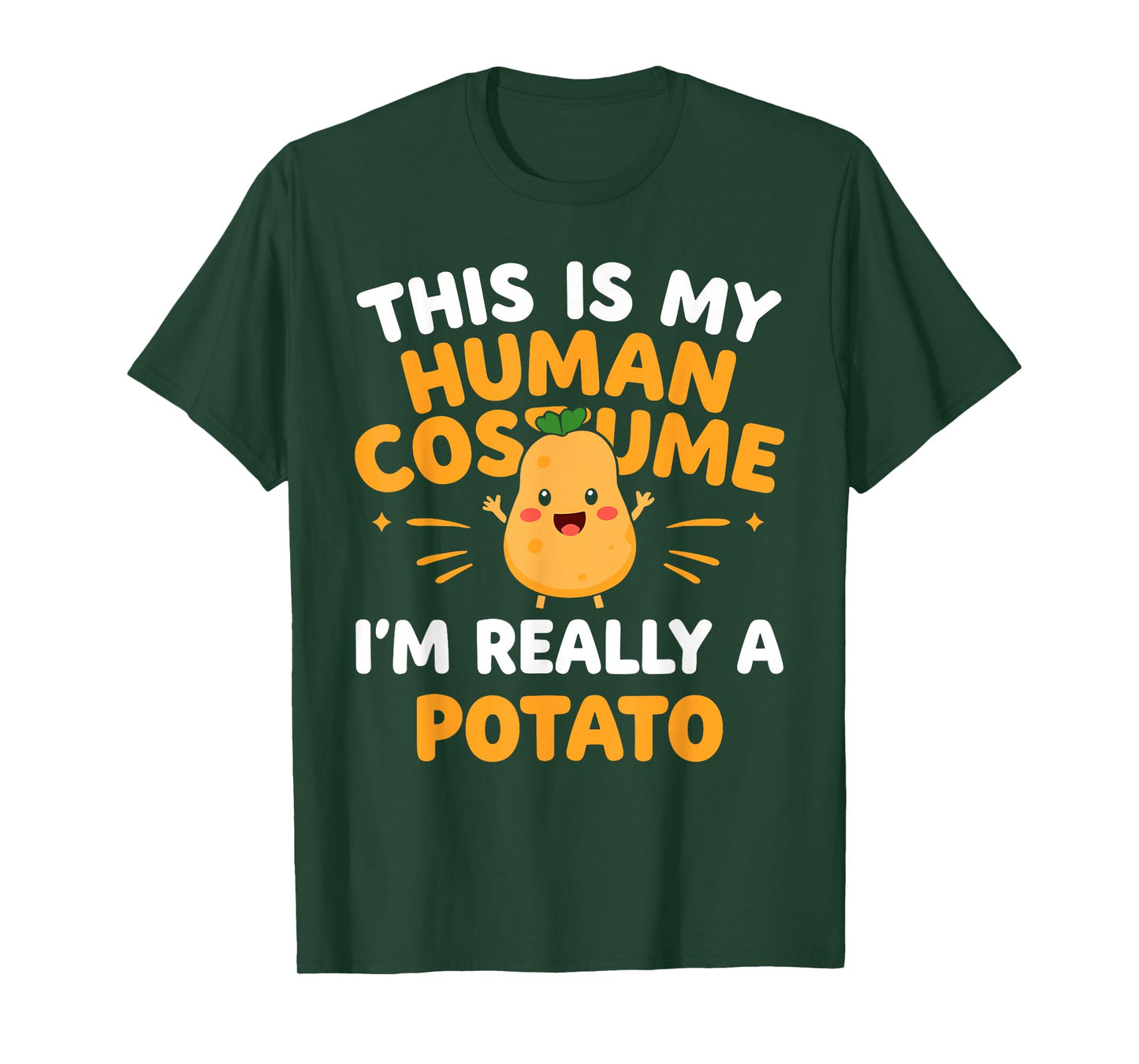 This Is My Human Costume I'm Really A Potato Funny T-Shirt
