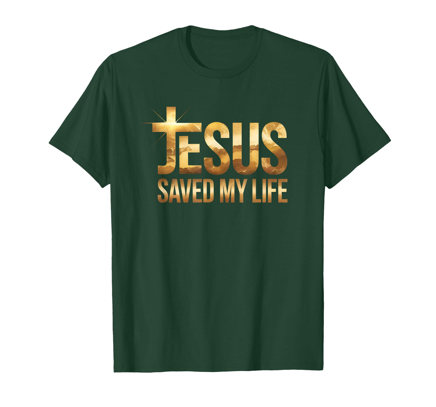 New Jesus Saved My Life Christian Faith for Men Women T-Shirt
