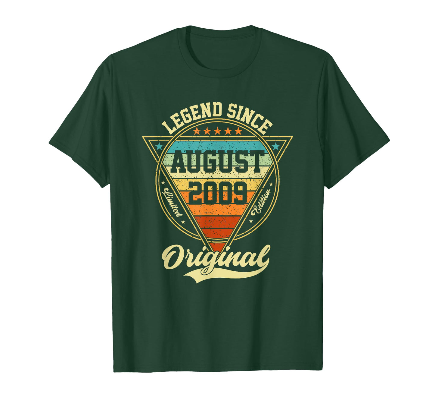 Vintage 16th Birthday Legend Since August 2009 T-Shirt