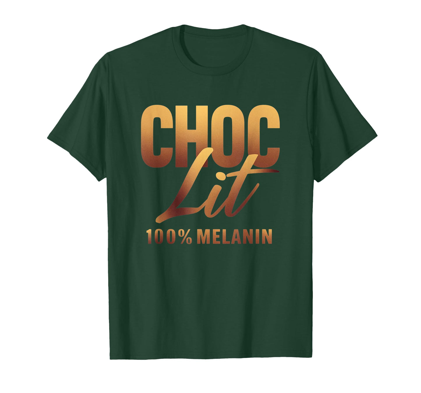 Choclit 100% Melanin Black History Afro Motivation T-Shirt