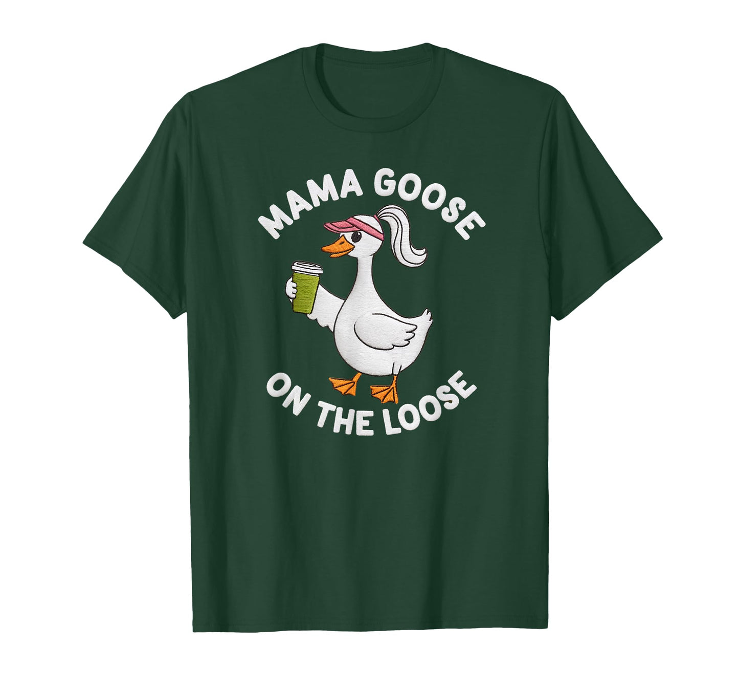 Mama Goose On the Loose Mother's Day Silly Goose Mom Life T-Shirt