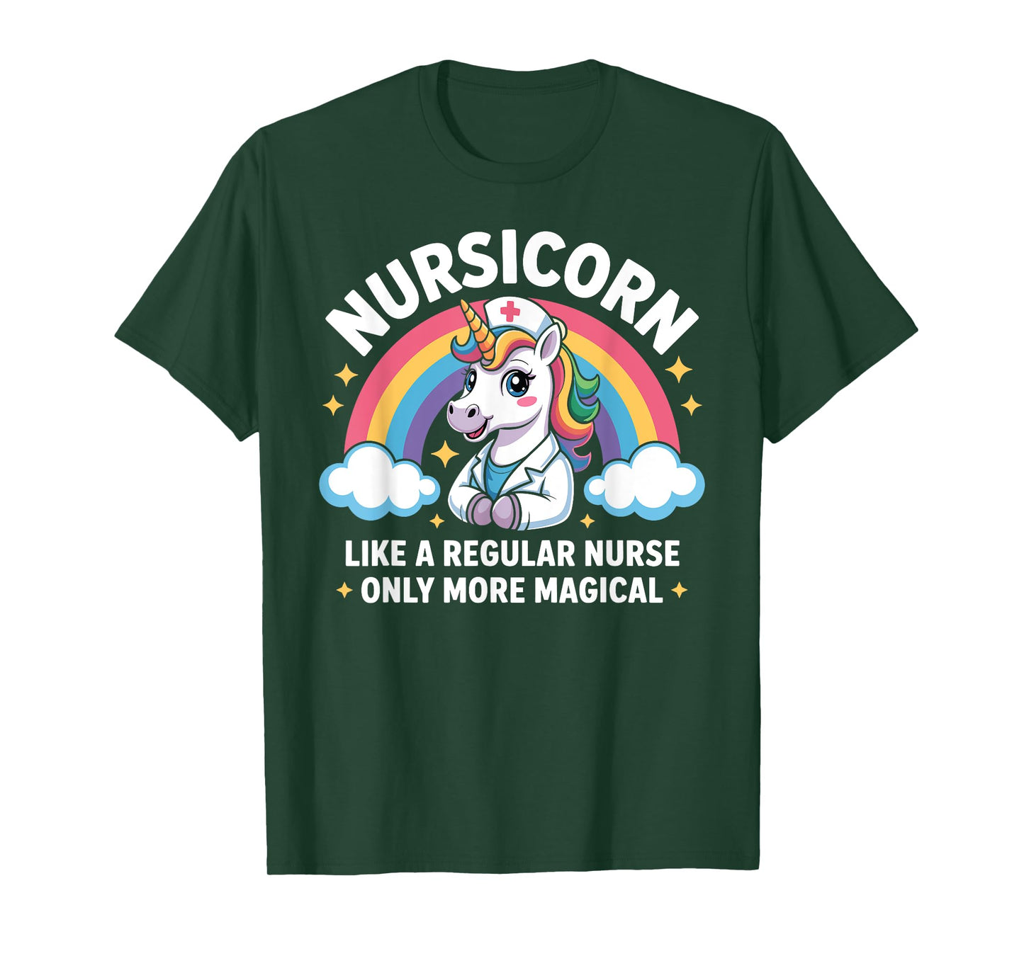 Magical Unicorn Nurse Nursicorn Rainbow RN Nurse Life T-Shirt
