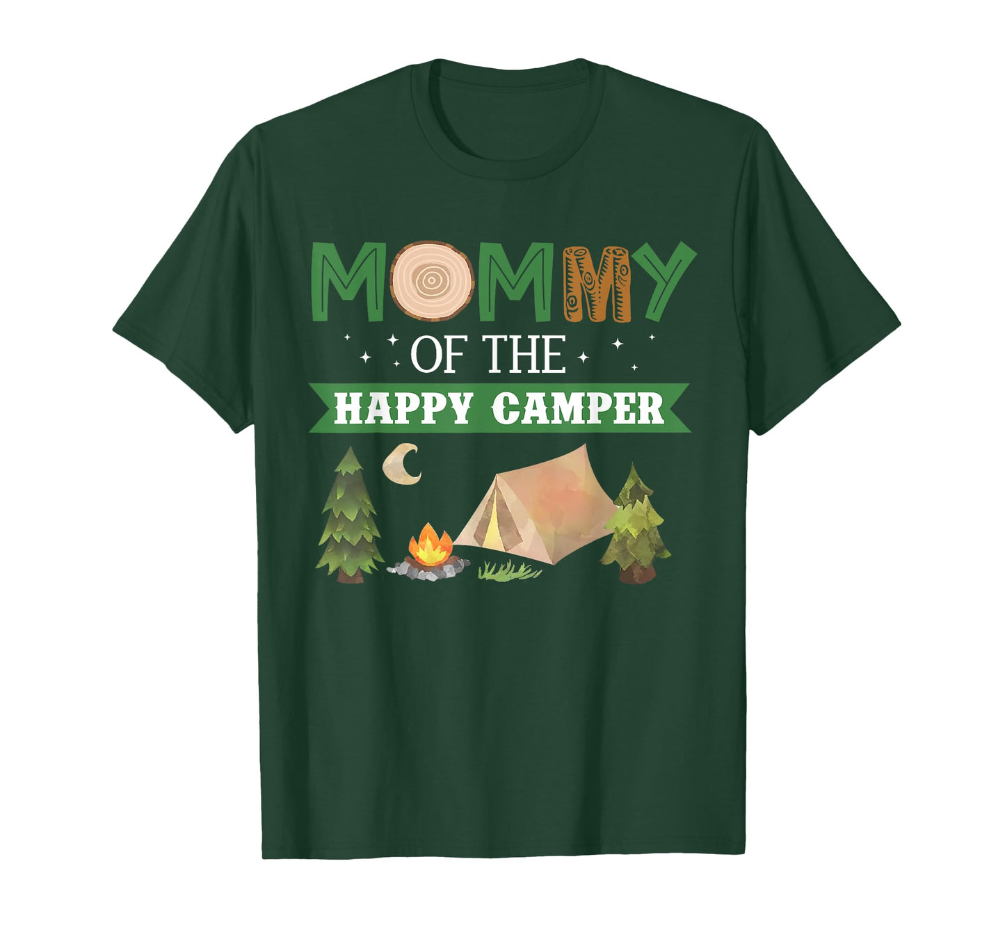 Mommy Of The Happy Camper Shirt Women 1st Bday Camping Trip T-Shirt