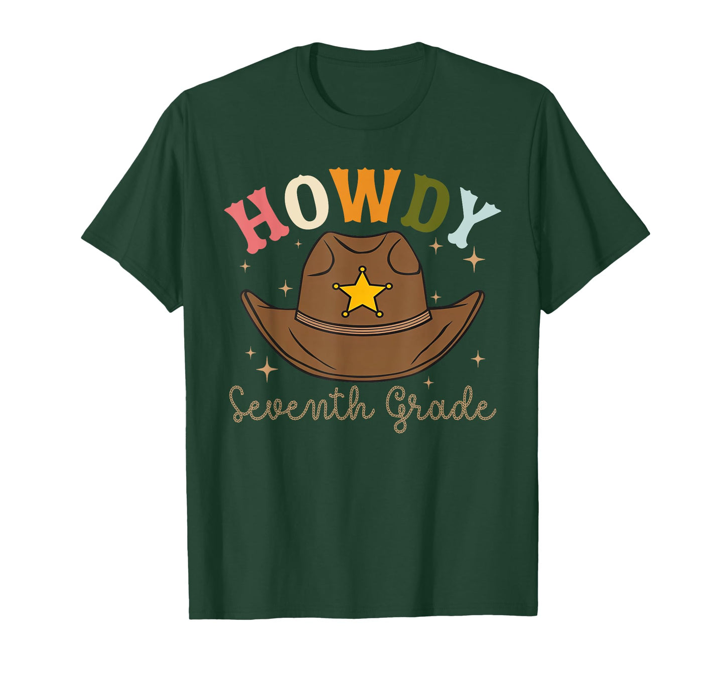 7th Grade Teacher Rodeo Country Western Howdy Seventh grade T-Shirt