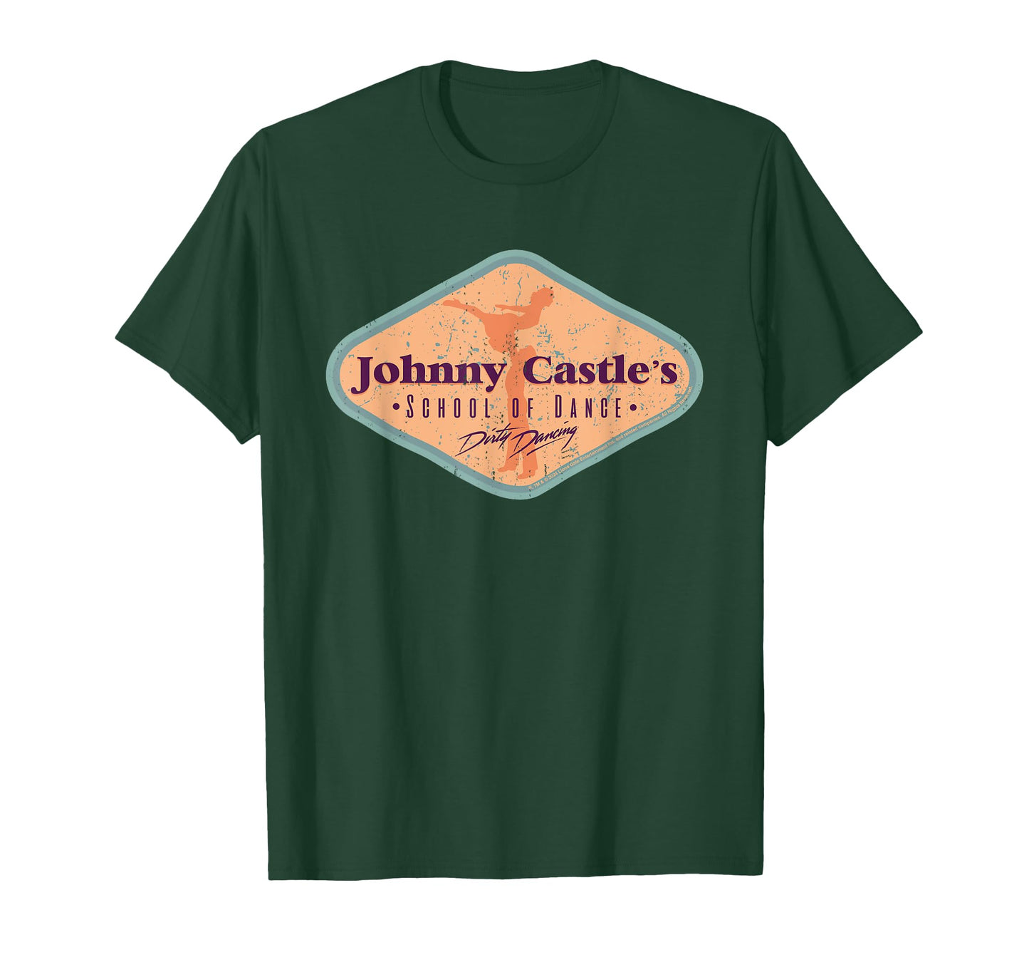 Dirty Dancing Johnny Castle's School Of Dance Badge T-Shirt