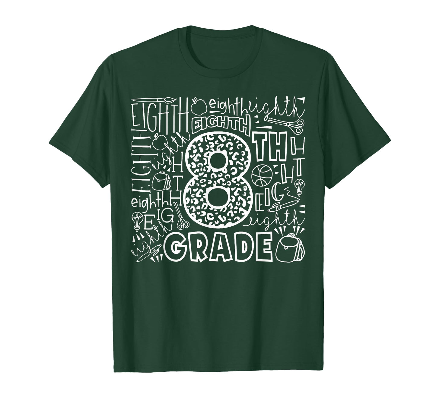 8th Grade Typography Team Eighth Grade Back To School T-Shirt
