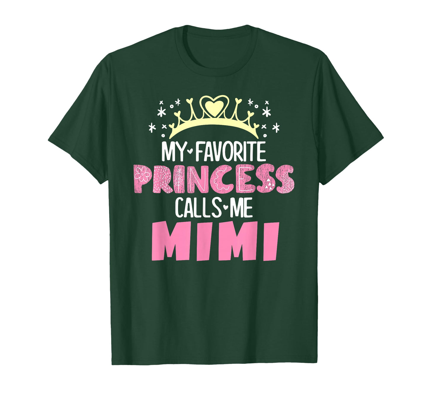 My Favorite Princess Calls Me Mimi Funny Cute Grandma T-Shirt