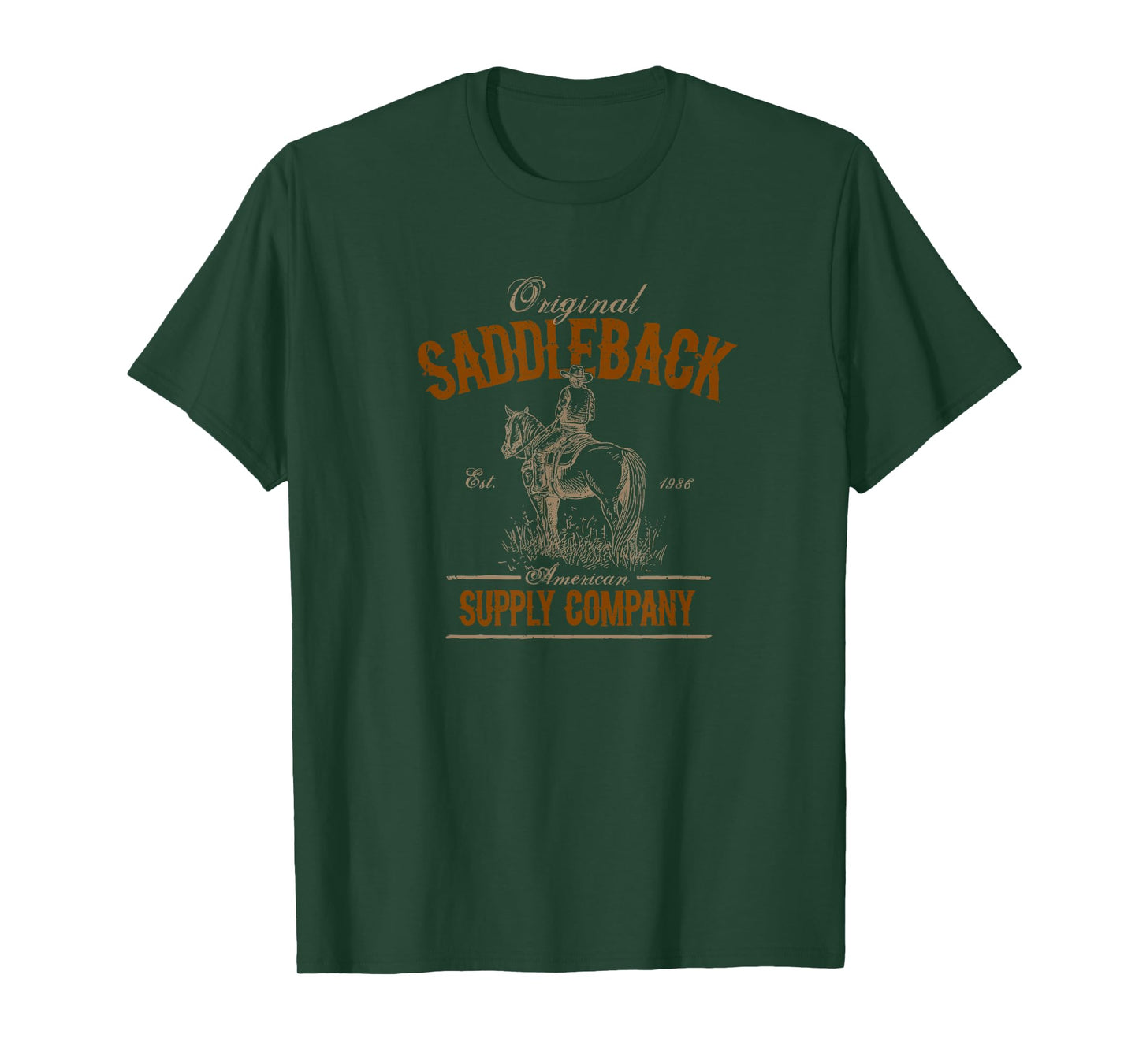 Saddleback Supply Cowboy on a Horse Logo T-Shirt