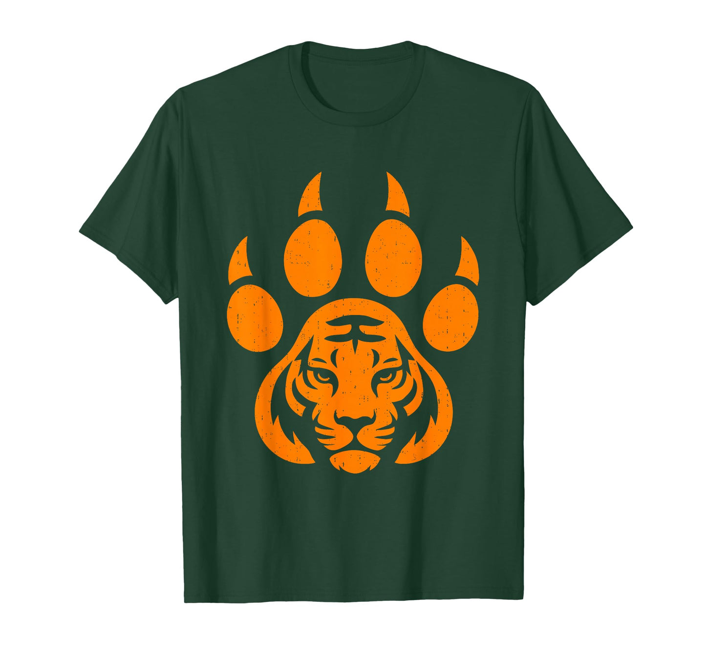 Cool Tiger Print Paw Wildlife Animal Jungle T-Shirt